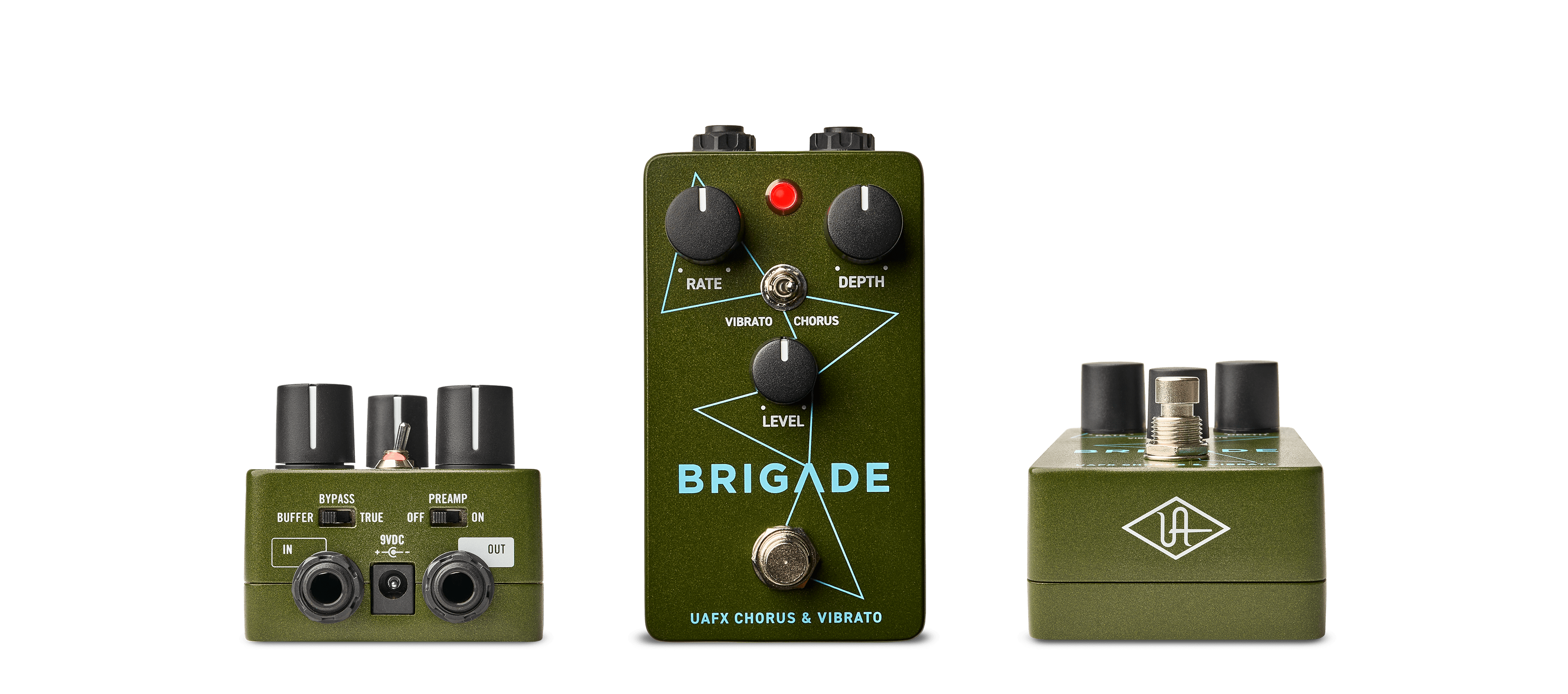 vibrato guitar pedal Universal Audio Brigade Chorus & Vibrato Pedal