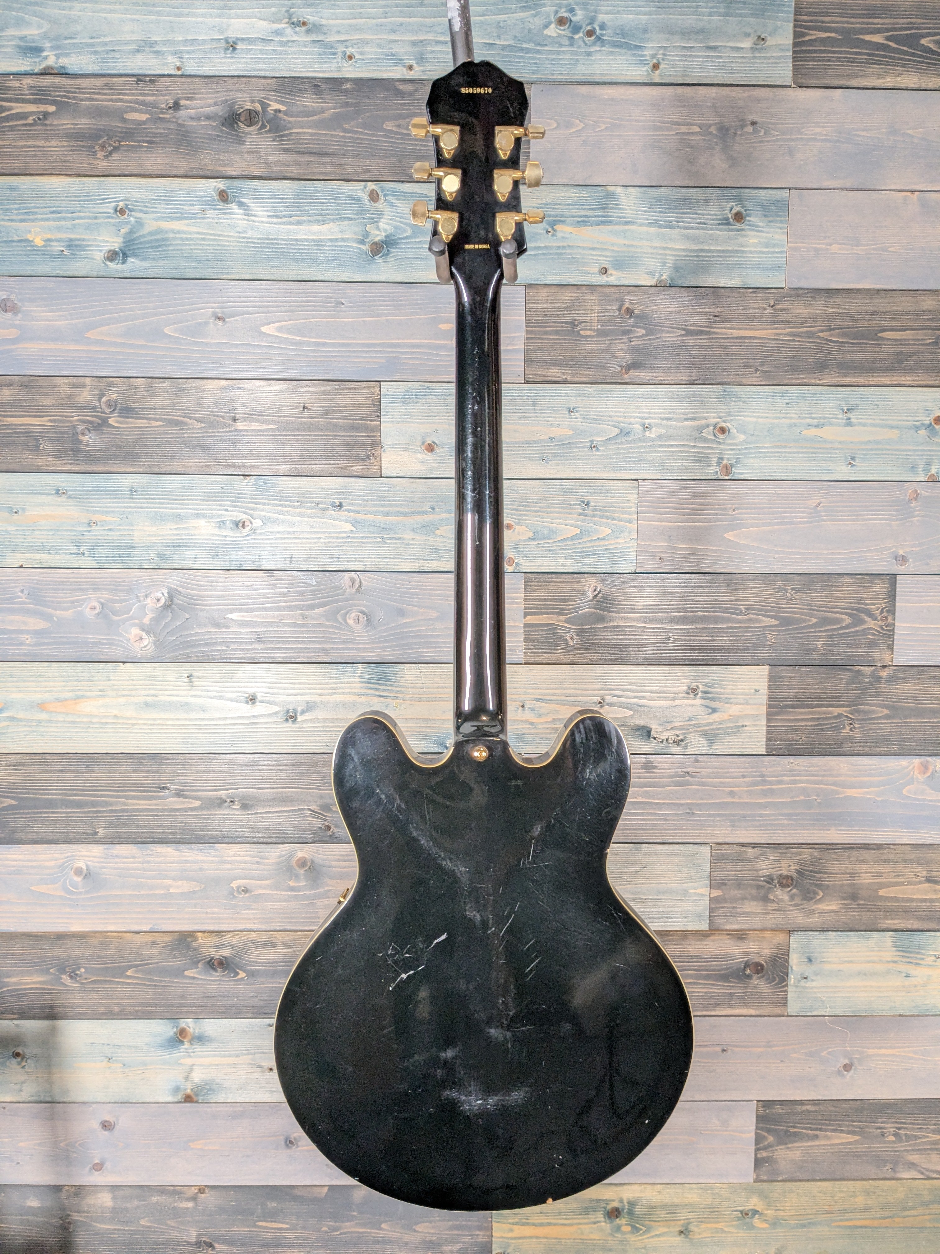 USED Epiphone Made in Korea Sheraton II Electric Guitar - Black