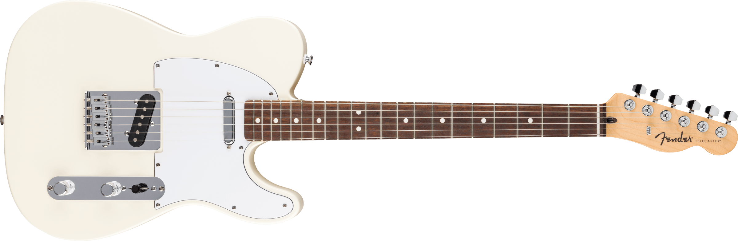 Fender Standard Telecaster, Laurel FB, White PG, Olympic White