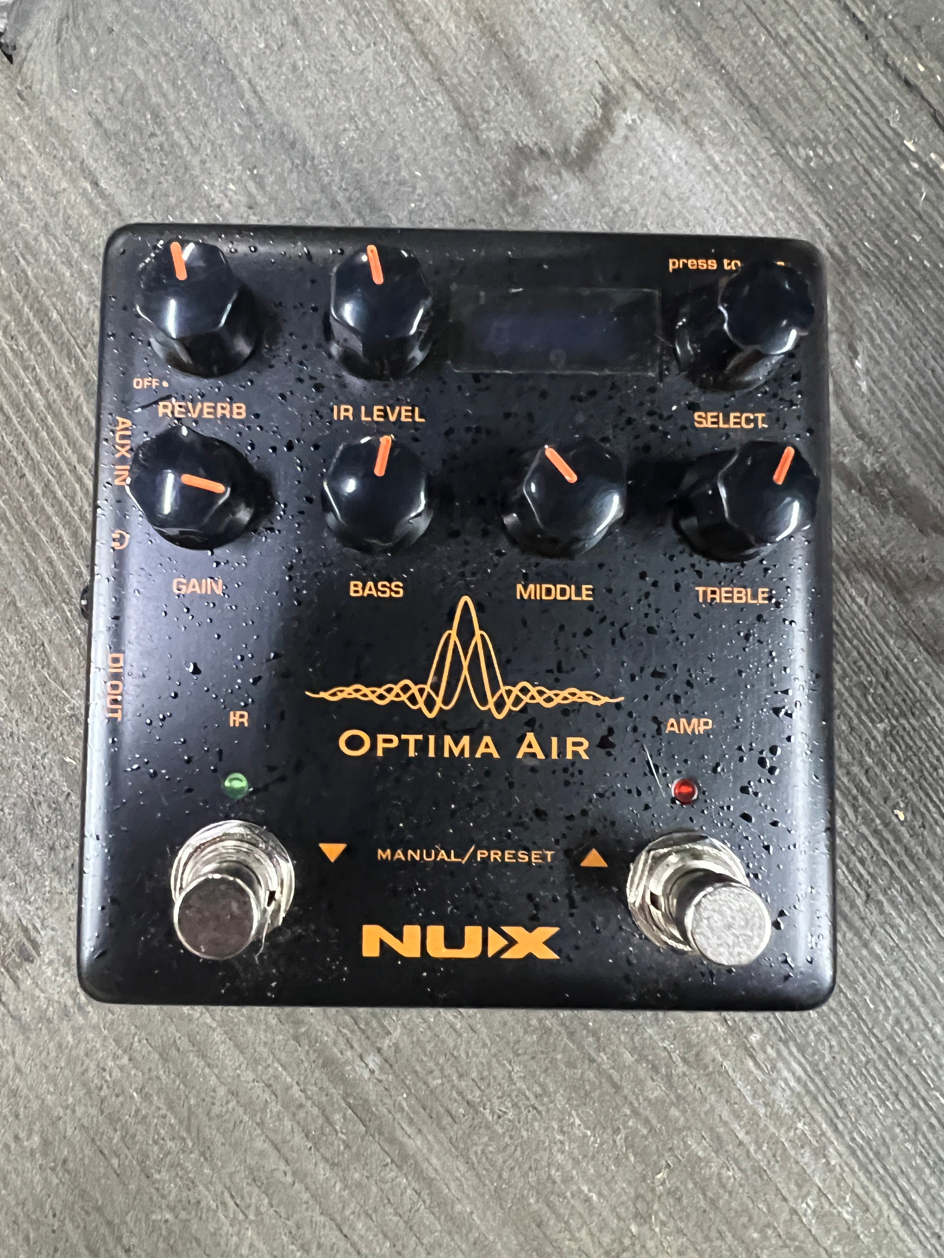 USED NUX Optima Air Acoustic Guitar Sim/Preamp