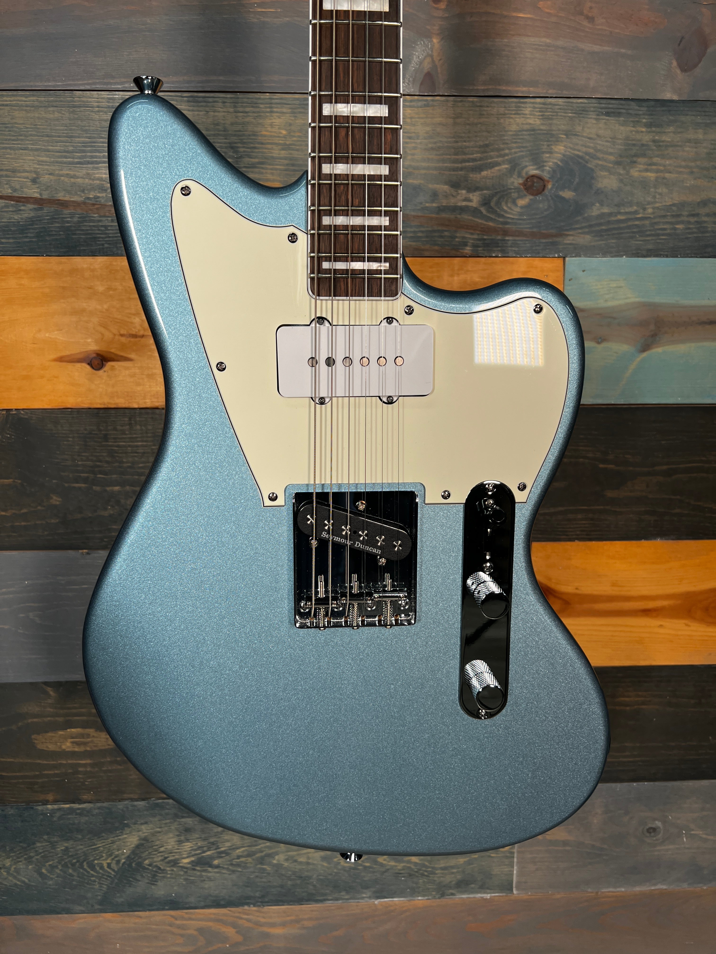 USED Fender Squier LTD ED Offset Telecaster SJ - Ice Blue Metallic
