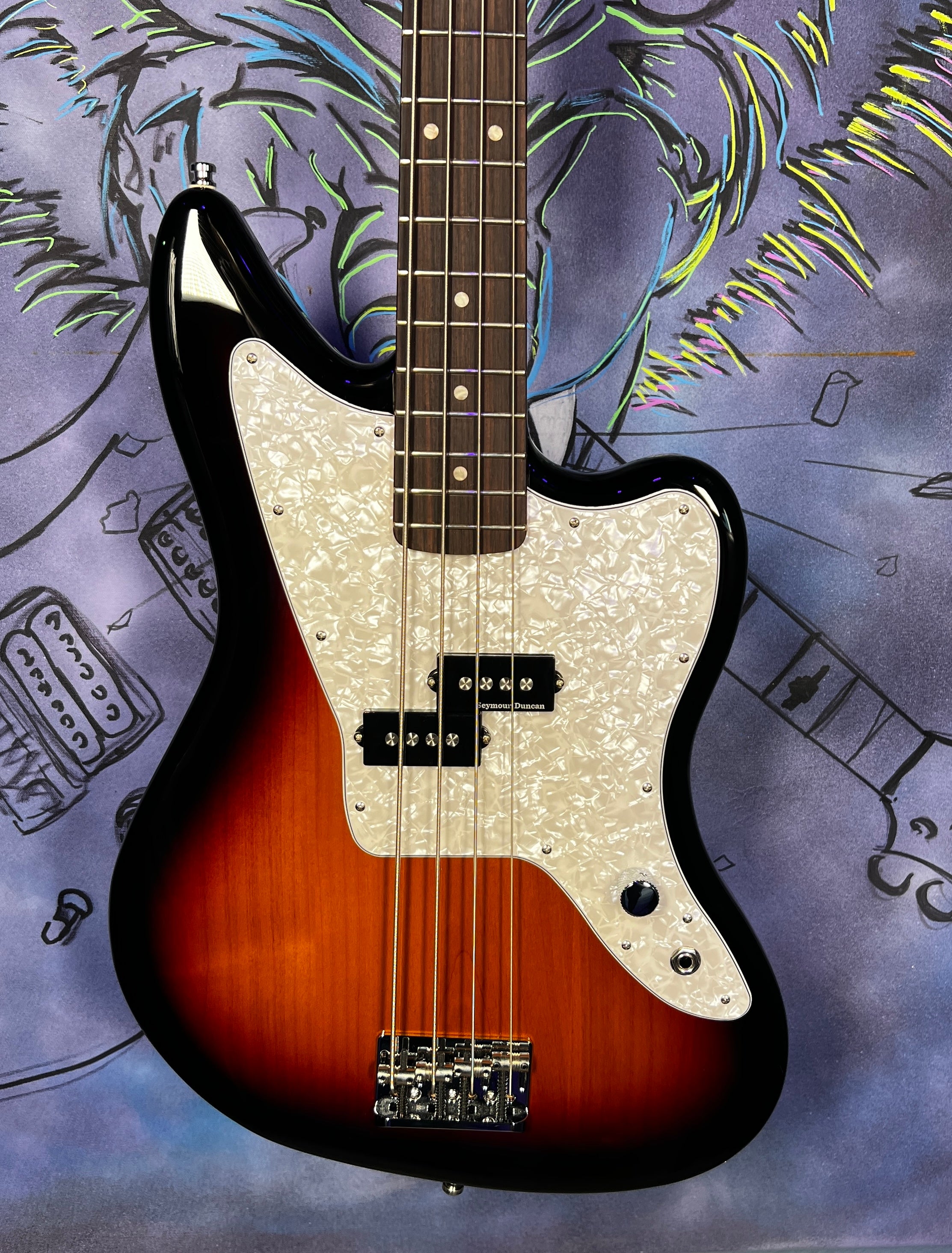USED Fender Mark Hoppus Signature Jag Bass - 3 Color Sunburst