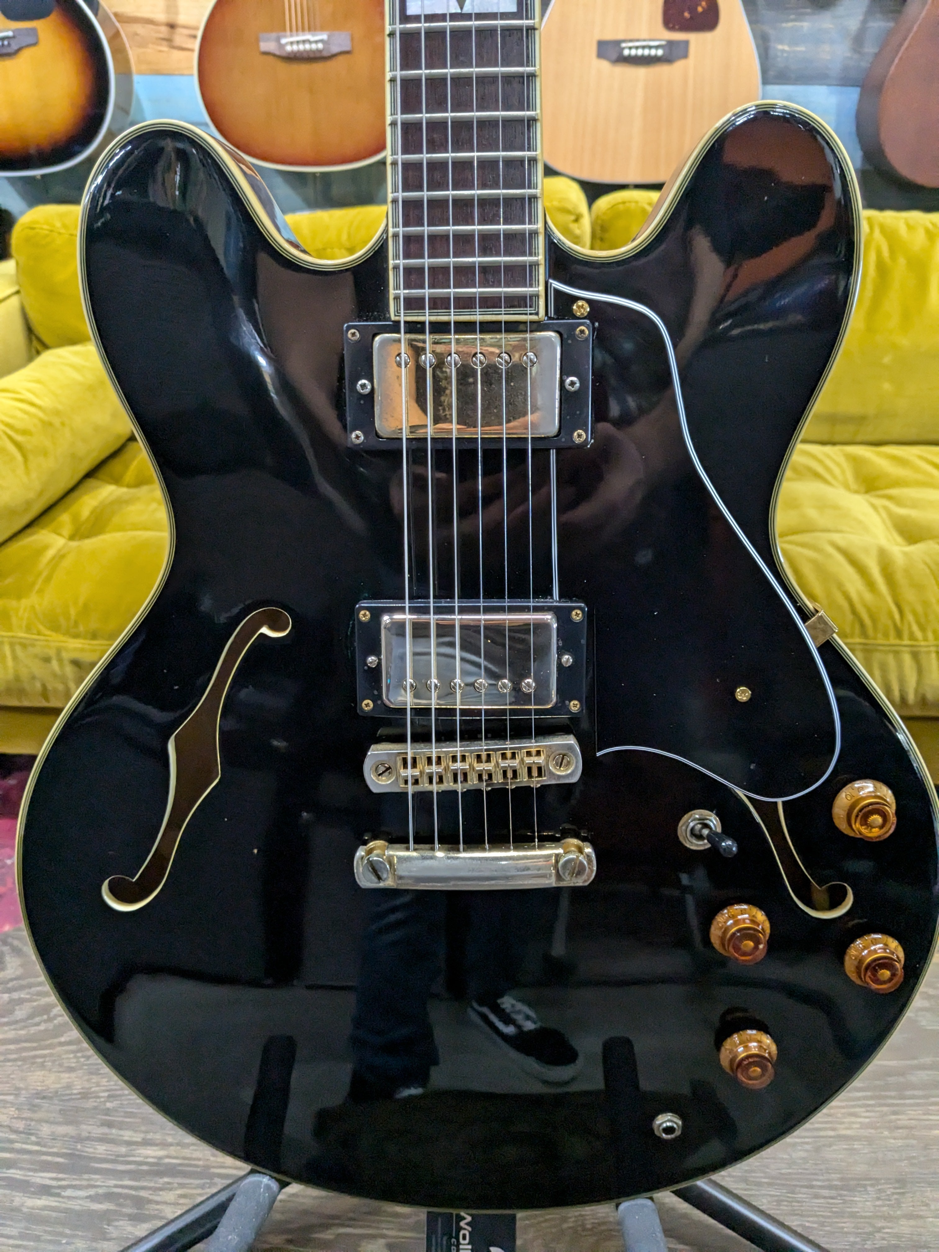 USED Epiphone Made in Korea Sheraton II Electric Guitar - Black