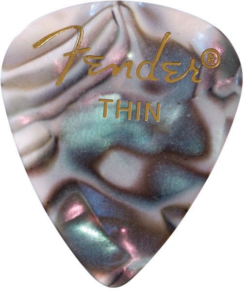 Fender Premium Celluloid 351 pick, Thin - Abalone