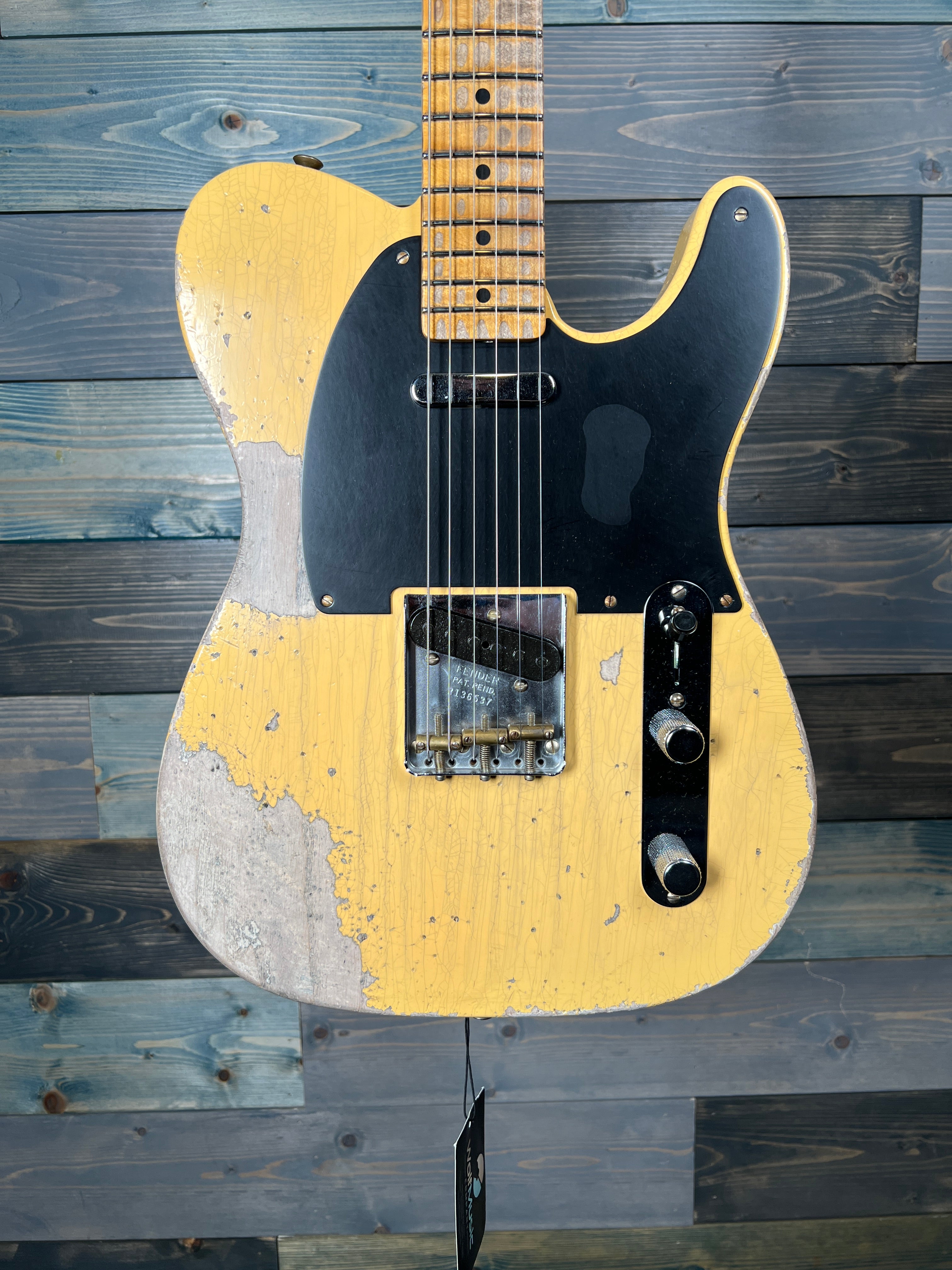 Fender Custom Shop Ltd 51 Pine Telecaster Super Heavy Relic - Antique Blonde