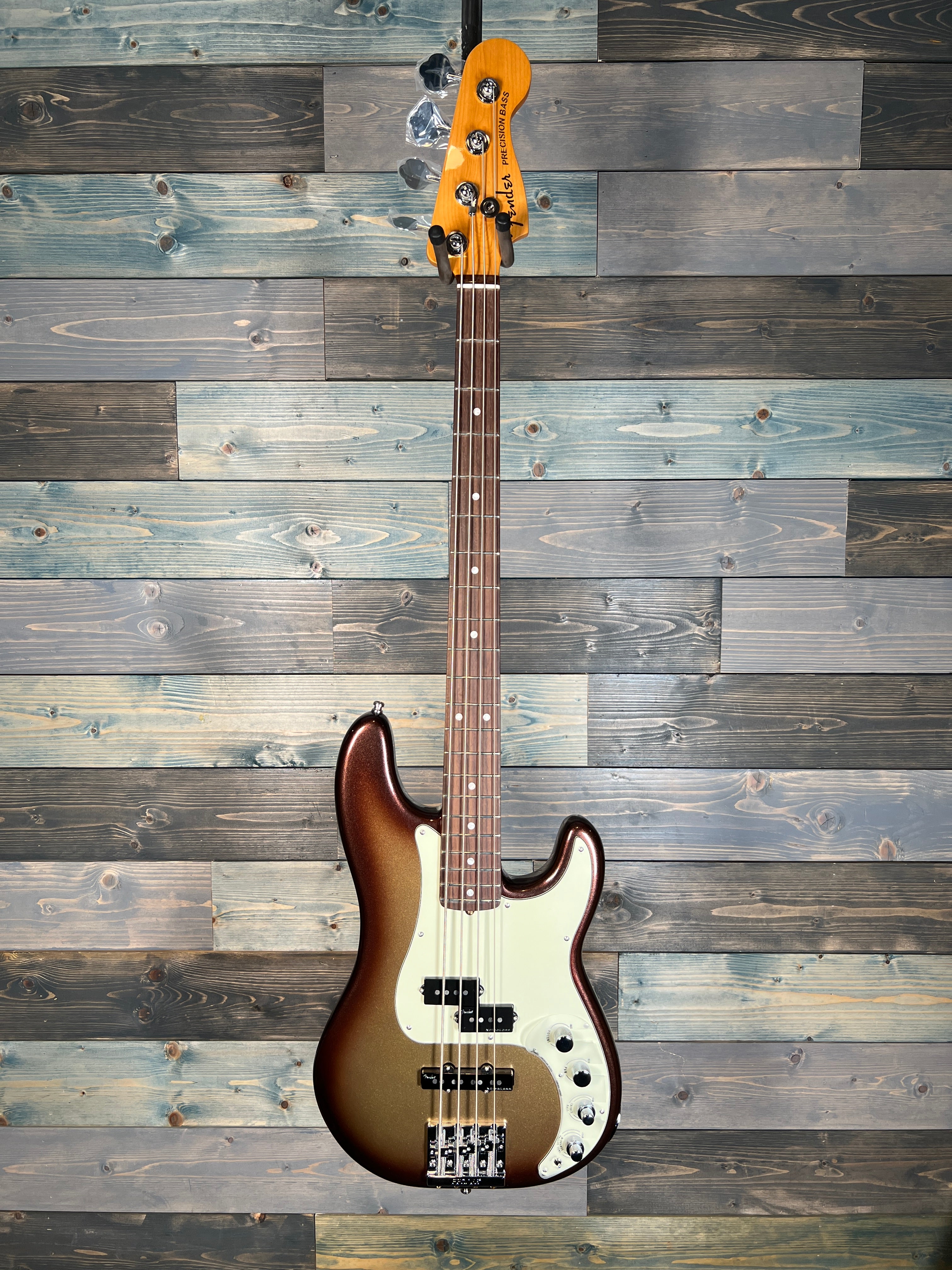 USED Fender American Ultra Precision Bass, Mocha Burst