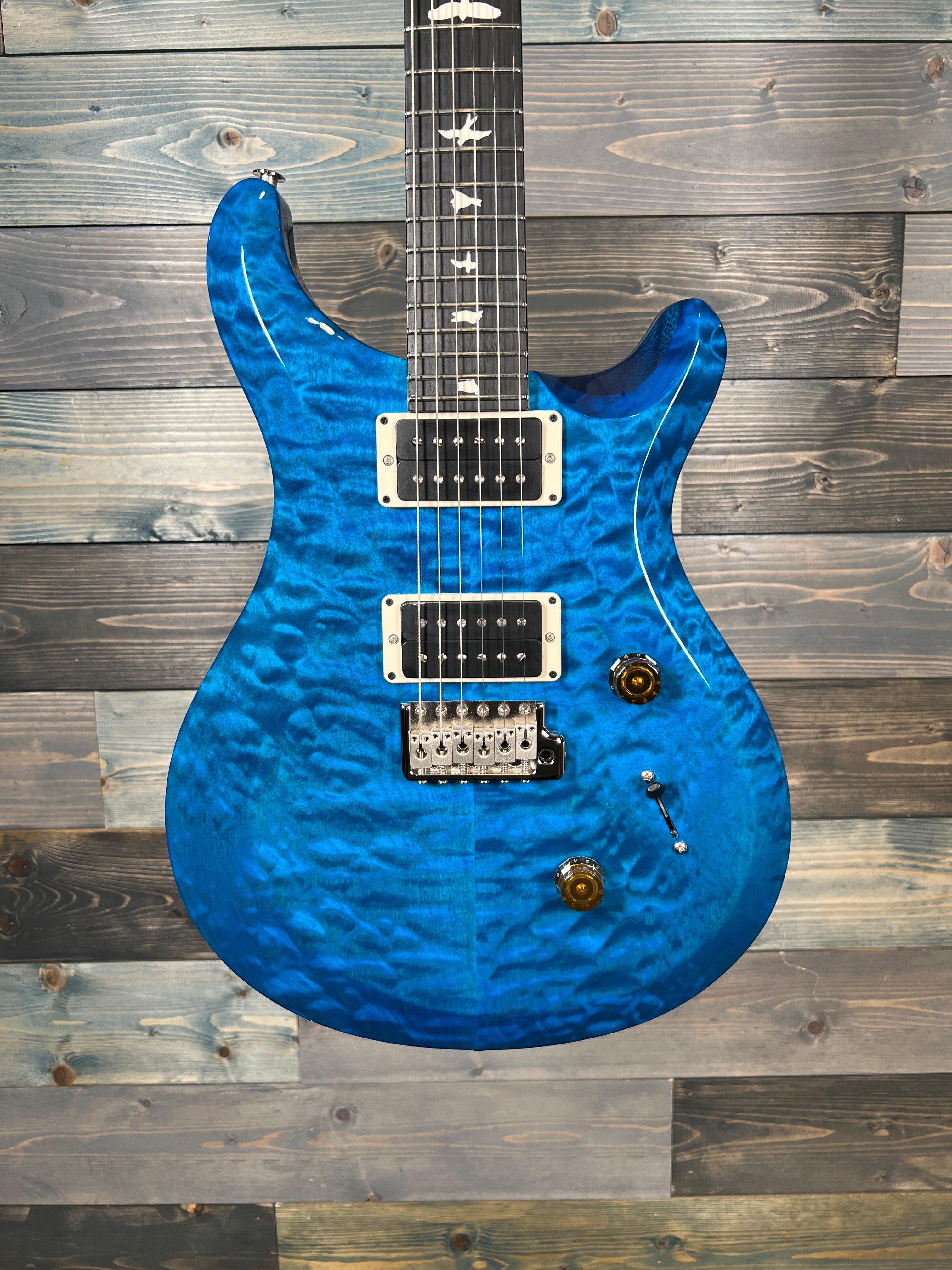 PRS PRS S2 Custom 24 Electric Quilt top - Blue Matteo