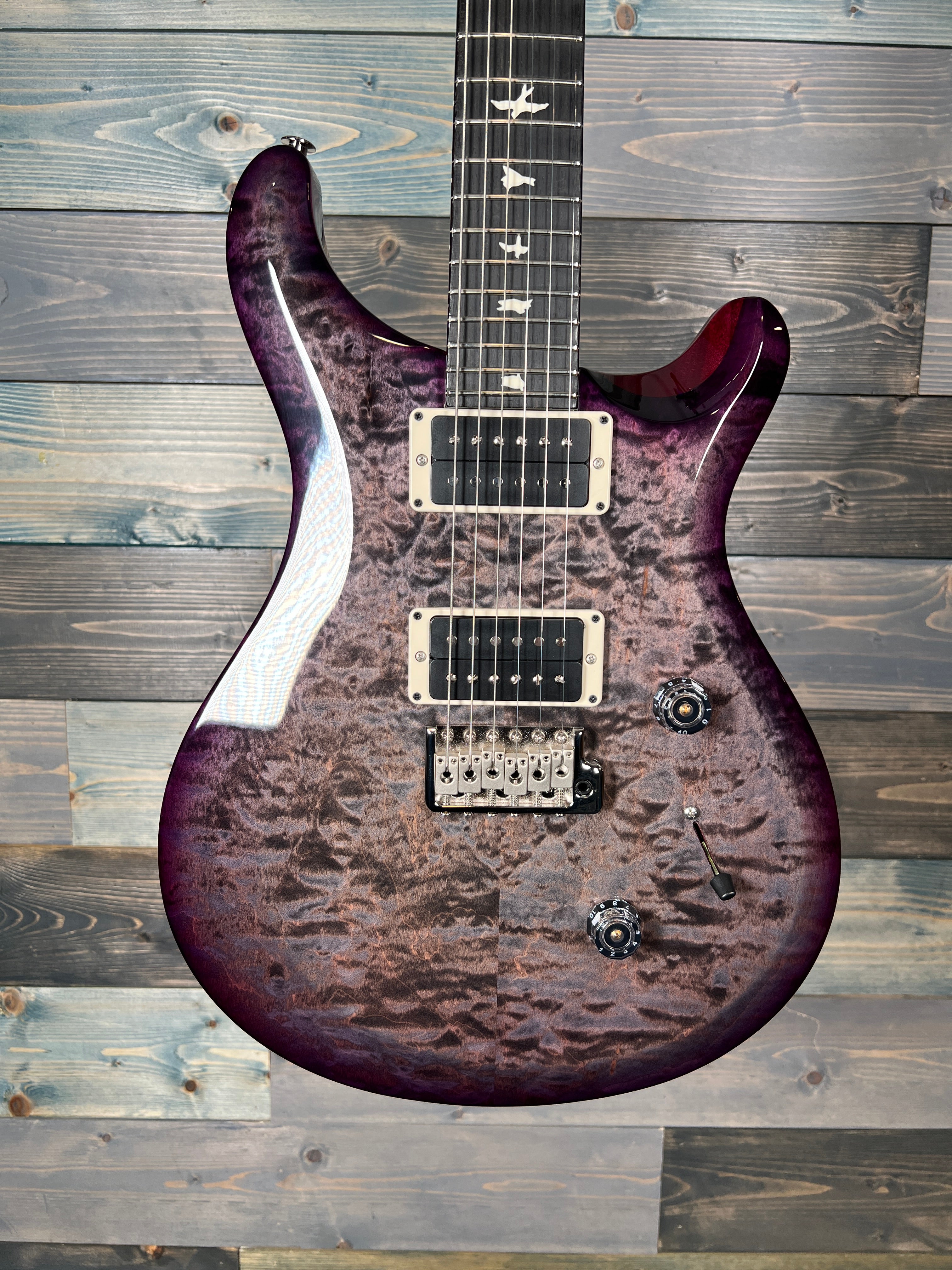 PRS S2 Custom 24 Electric Guitar - Faded Gray Black Purple Burst