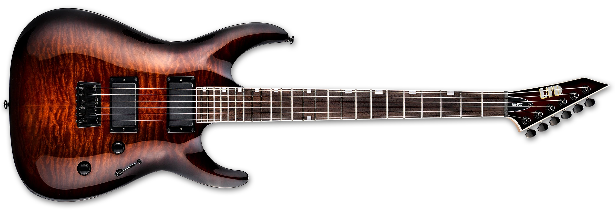 ESP LTD MH-200 HT QM - Dark Brown Sunburst