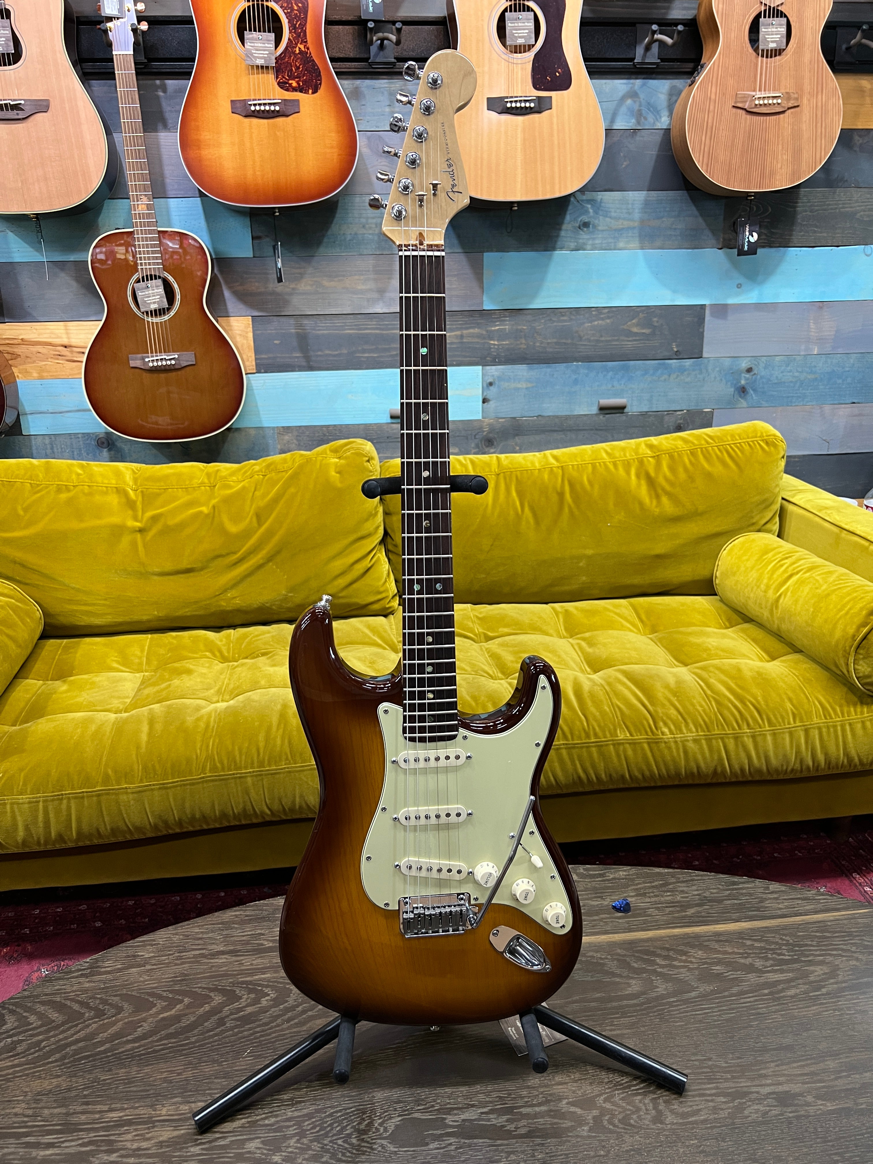 USED American Deluxe Partscaster Stratocaster - Sienna Sunburst