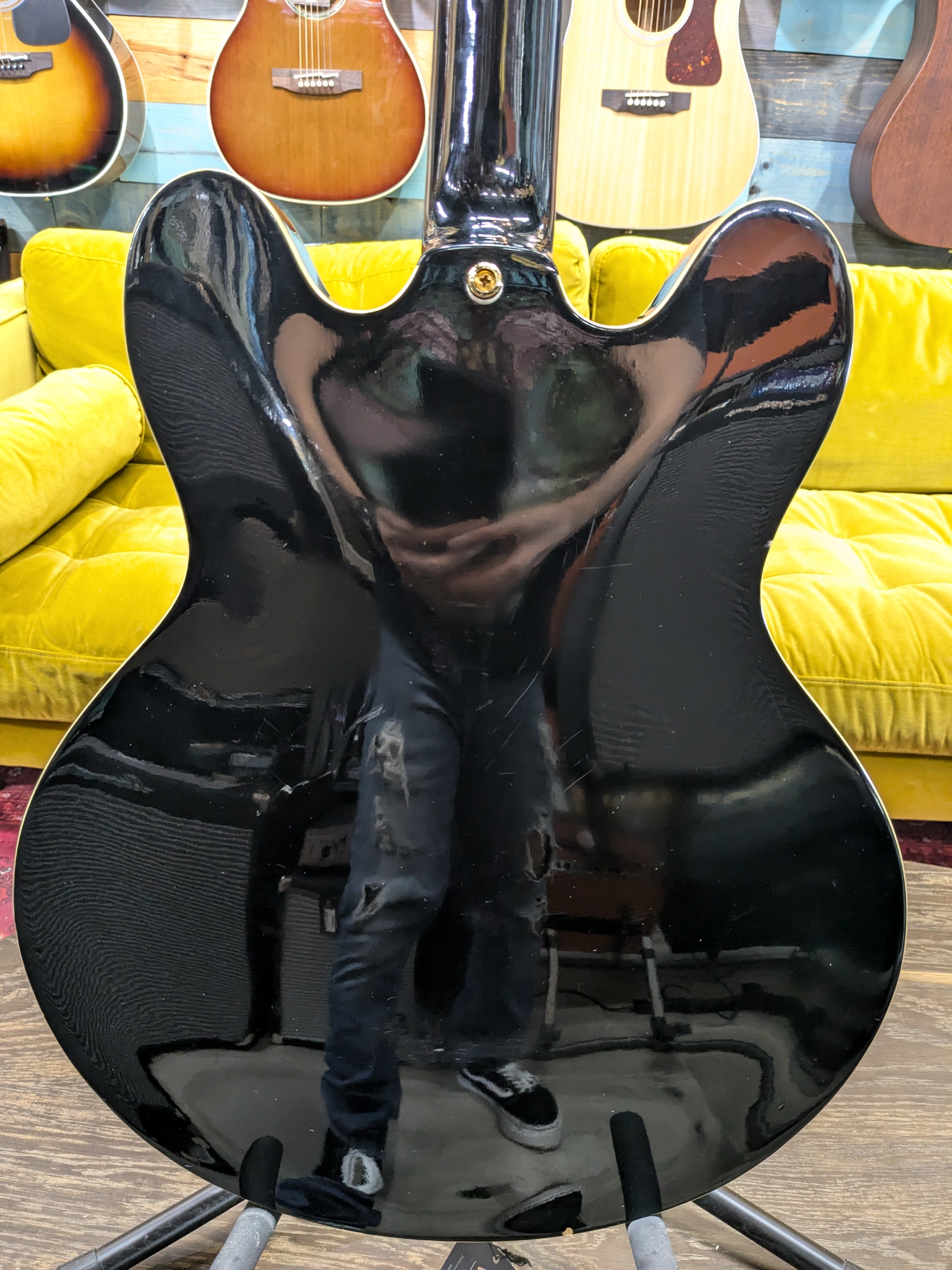 USED Epiphone Made in Korea Sheraton II Electric Guitar - Black