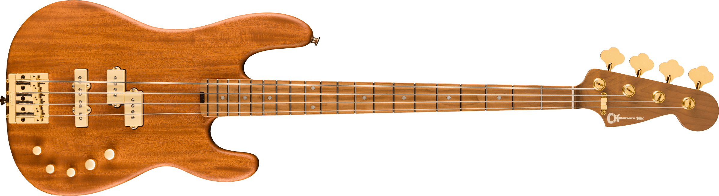 Pro-Mod San Dimas Bass PJ IV Caramelized Maple Fingerboard, Natural Mahogany