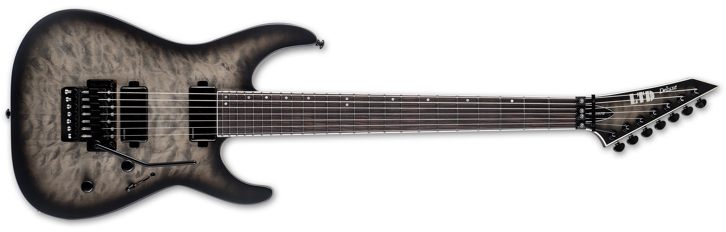 ESP LTD M-1007 Baritone Electric - Charcoal Burst Satin