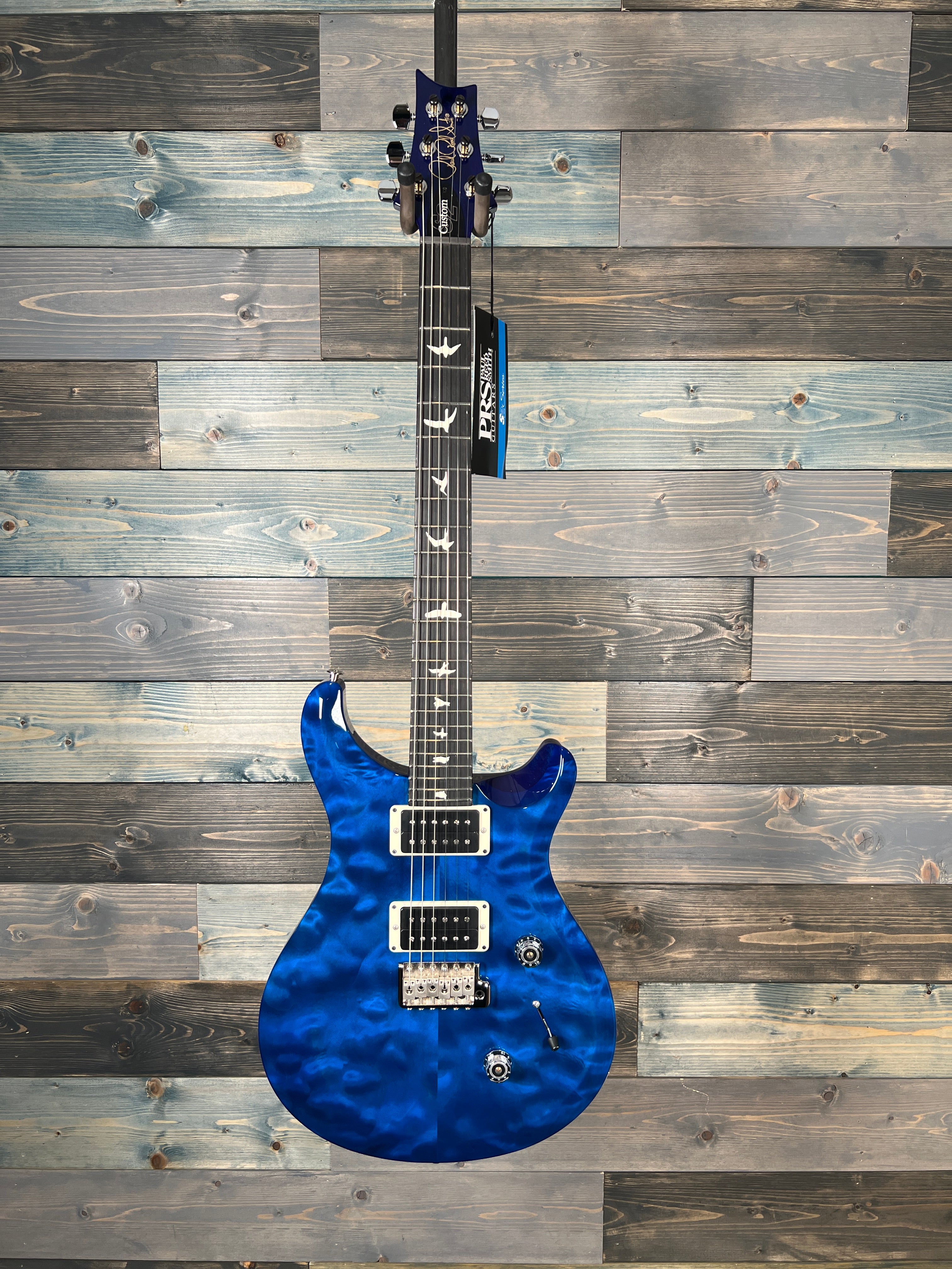 PRS S2 Custom 24 Electric Quilt Top - Blue Matteo