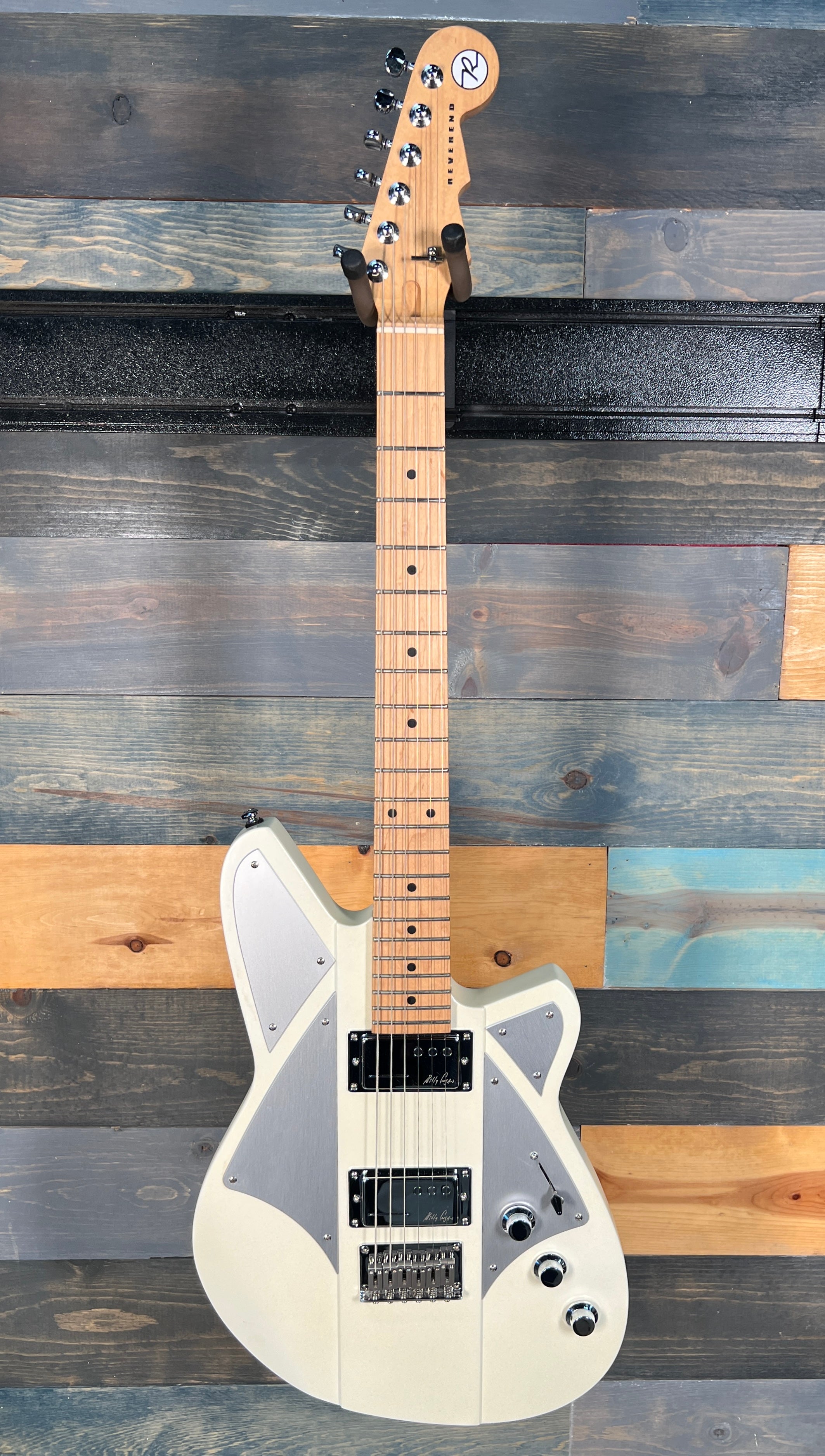 USED Reverend Billy Corgan Signature Electric Guitar - White