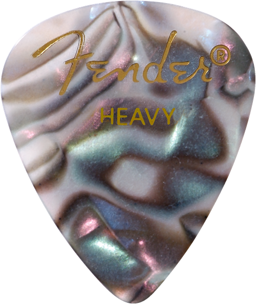 Fender Premium Celluloid 351 pick, Heavy - Abalone