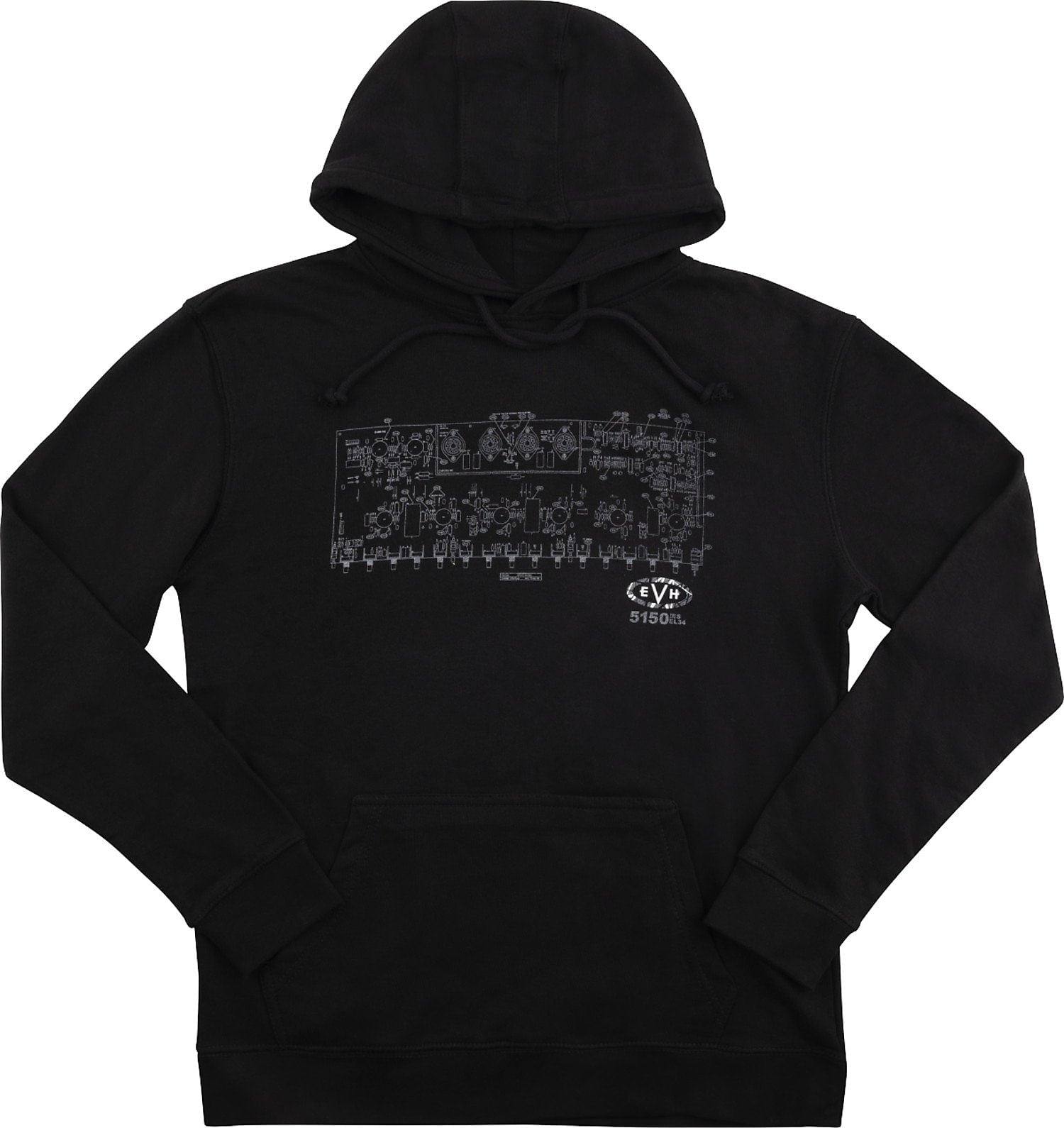 EVH Schematic Fleece, Black, XXL