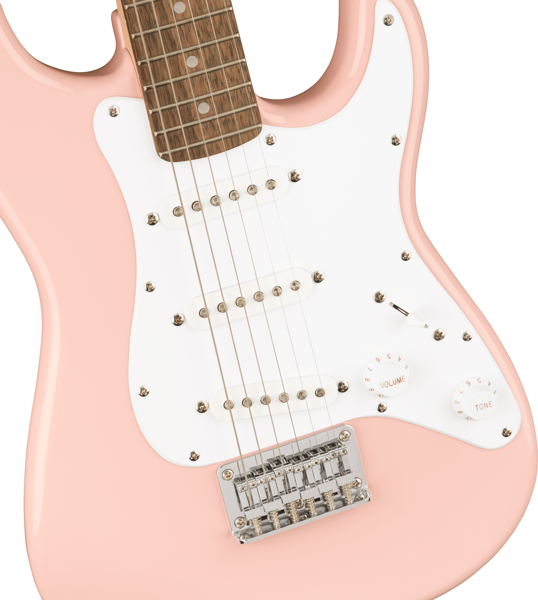 Fender Squier Mini Stratocaster, Laurel Fingerboard, Shell Pink