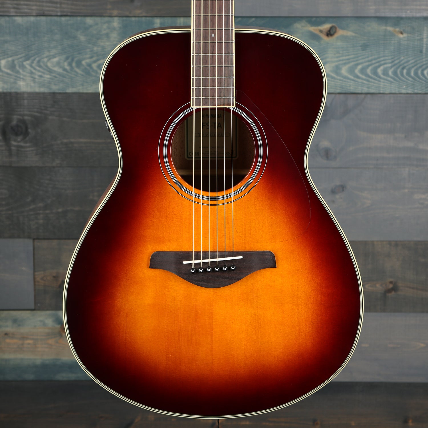 Yamaha FS Brown Sunburst TransAcoustic Dreadnought Guitar