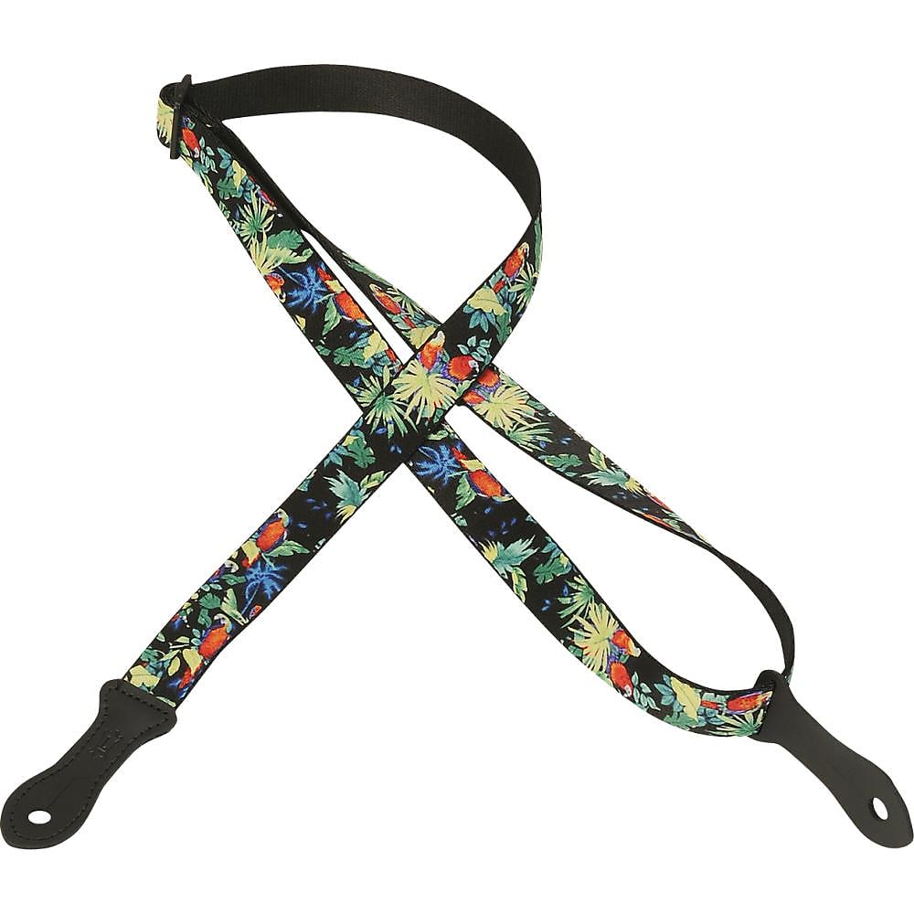 Levy's MP23UKE-006 1in Mandolin/Ukulele Strap - Hawaiian Floral Design