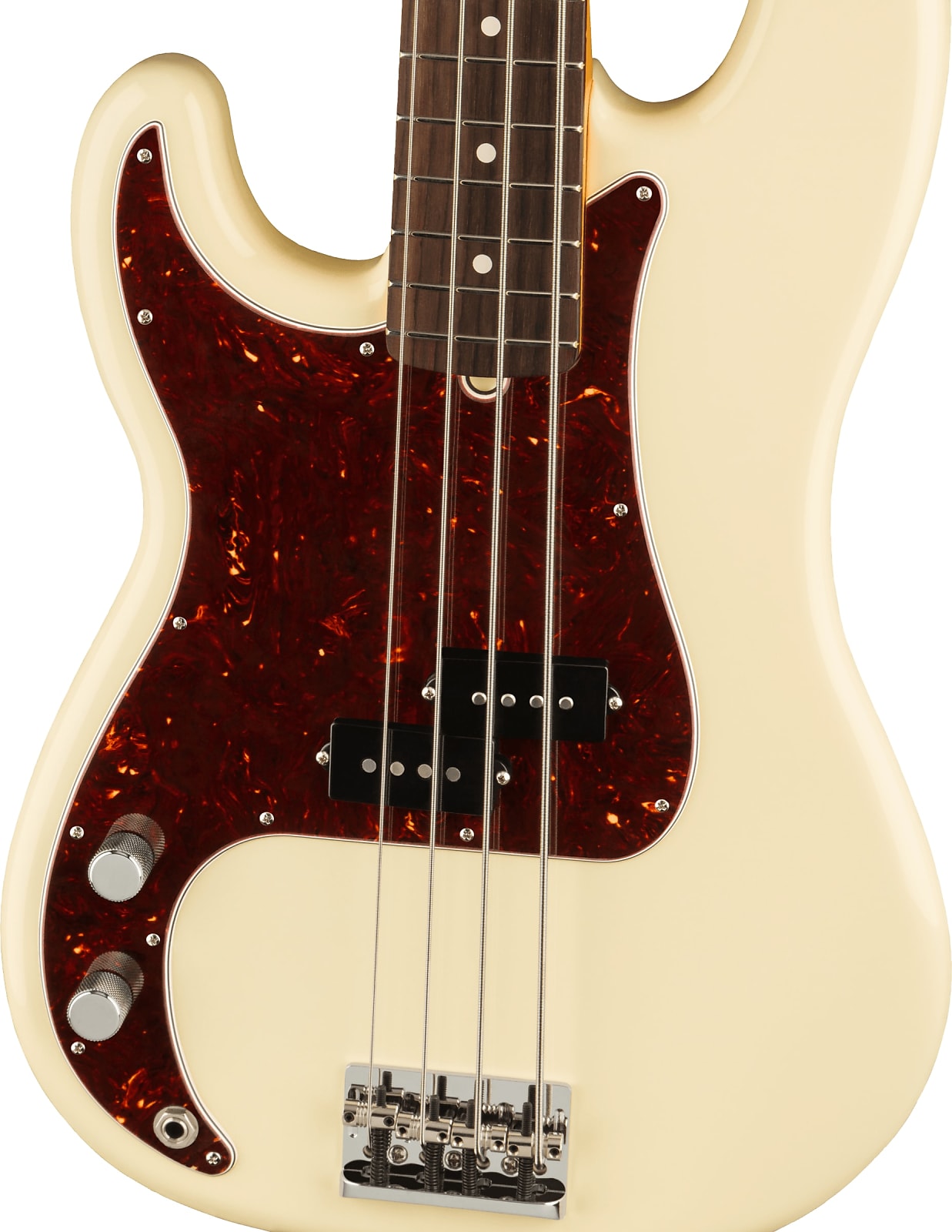 Fender American Professional II Precision Bass Lefty, Rosewood FB, Olympic White