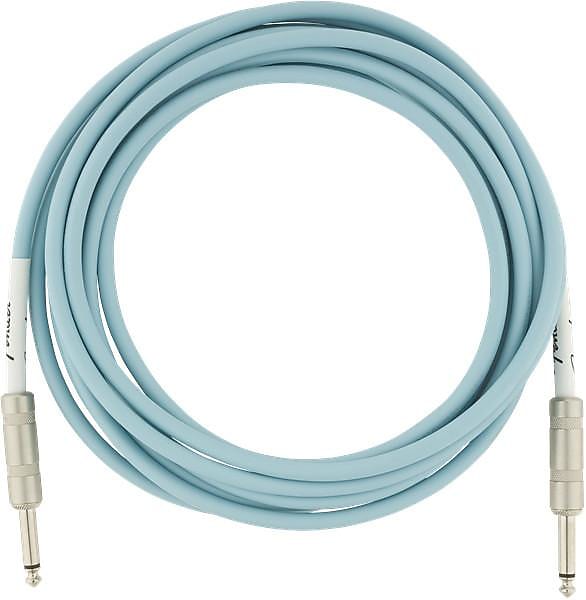 Fender Original Series Instrument Cable, 10', Daphne Blue