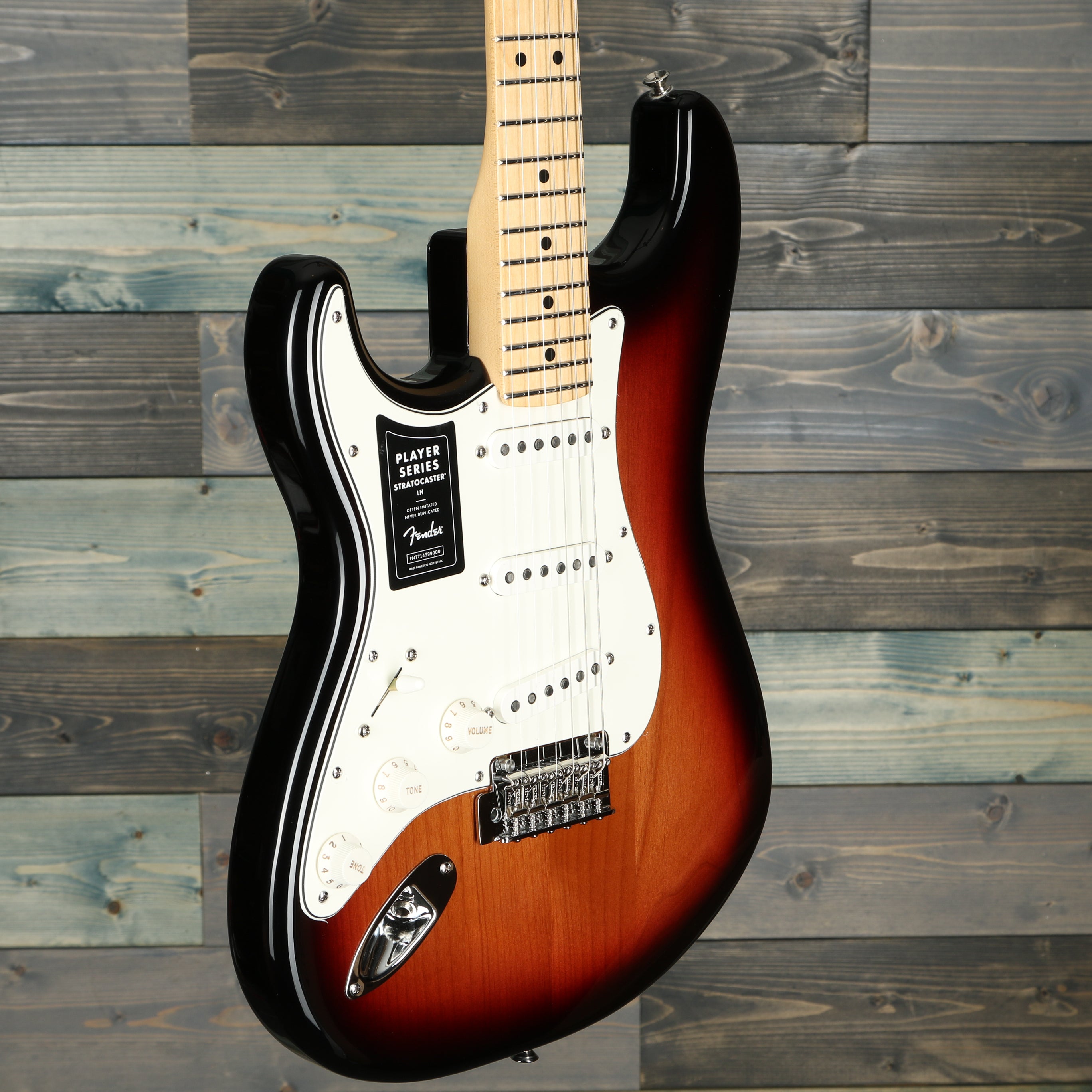 Fender Player Stratocaster Lefty Maple FB 3-Color Sunburst
