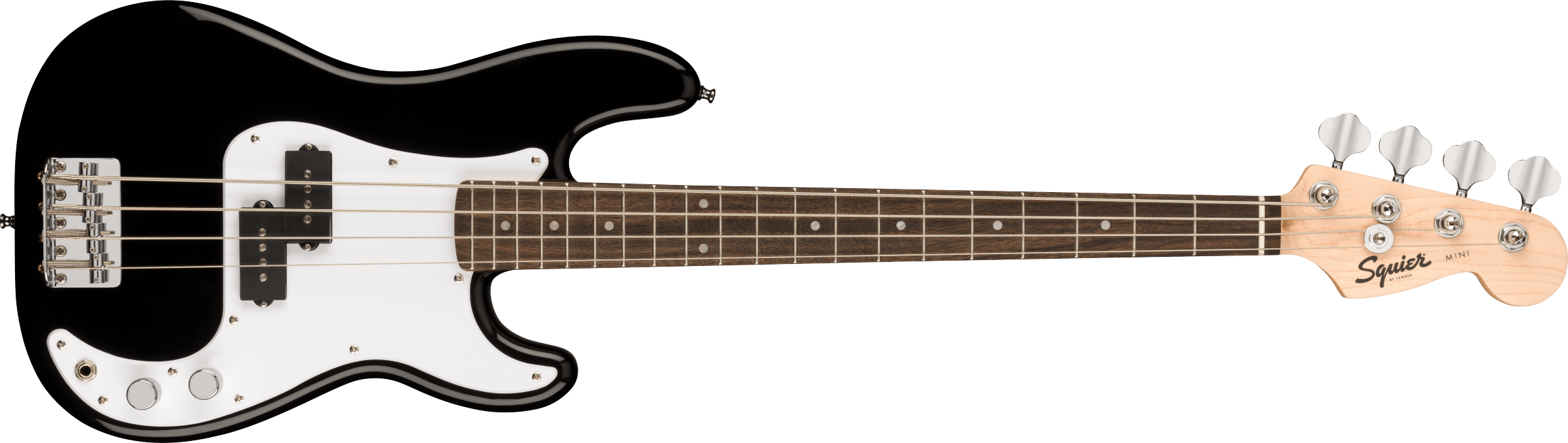 Fender Squier Mini P Bass, Laurel Fingerboard, Black