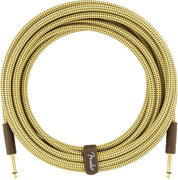 Fender Deluxe Series Instrument Cable, Straight/Straight, 10', Tweed
