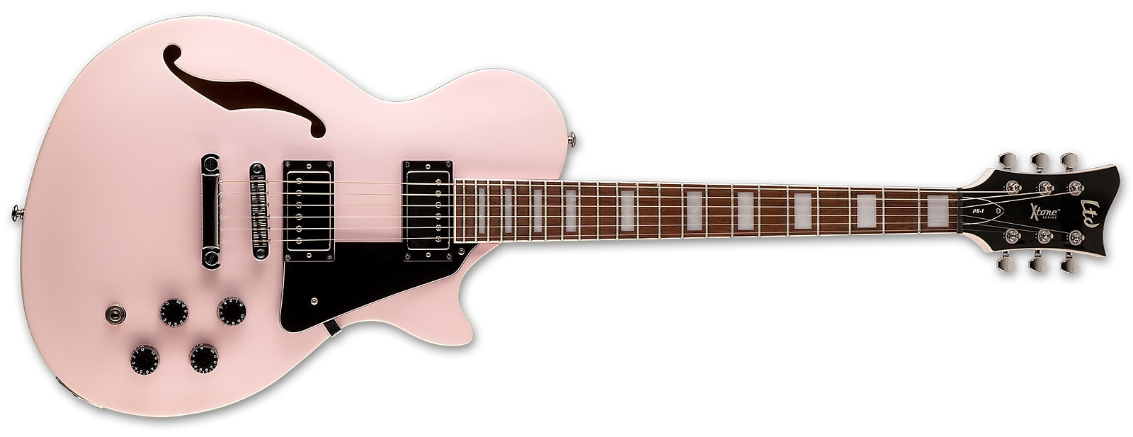 ESP LTD PS-1 Semi-Hollow Electric Guitar - Pearl Pink