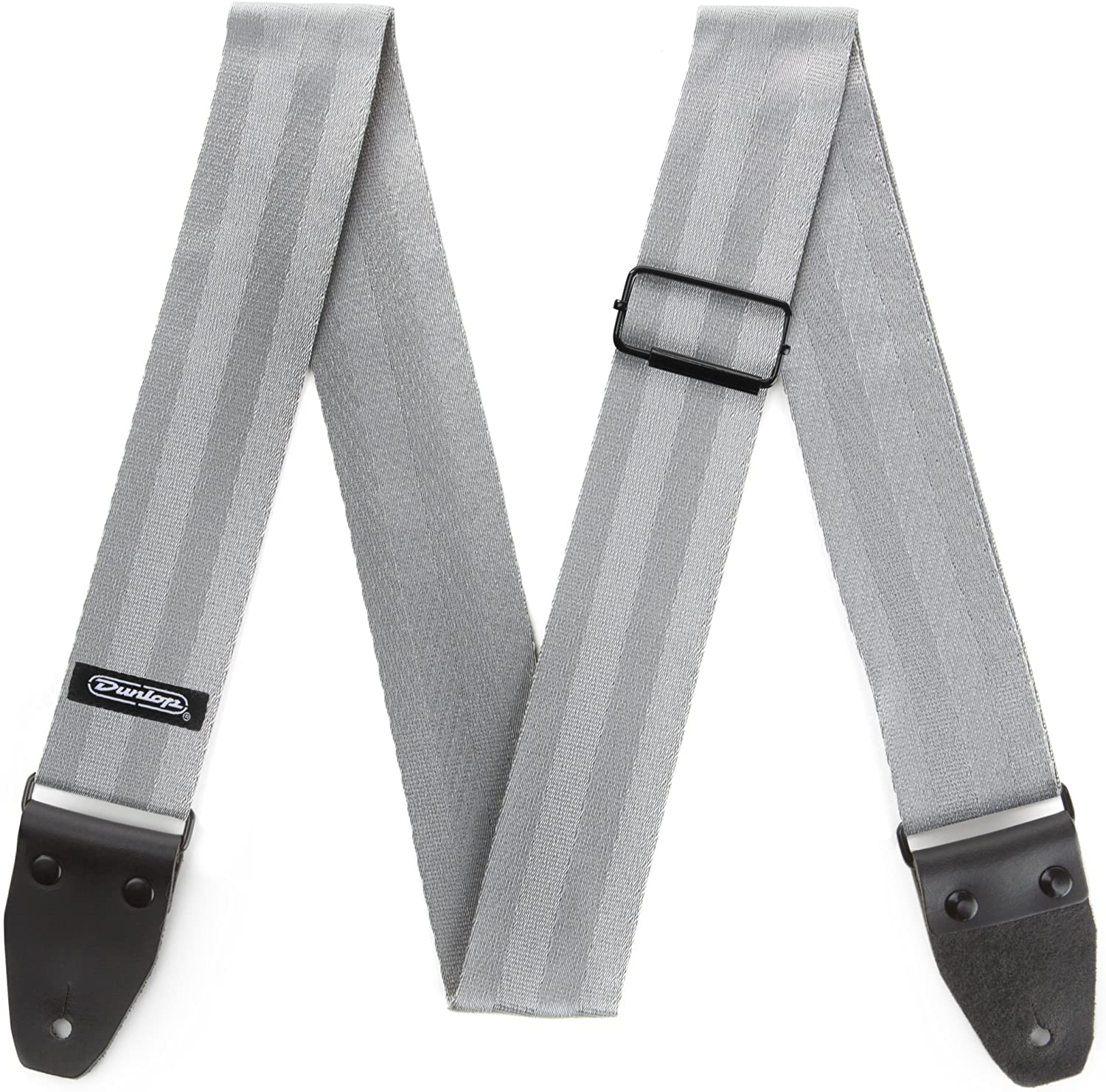 Dunlop Deluxe Seatbelt Grey Strap