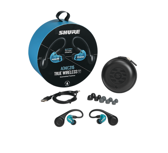 Shure SE21DYBL+TW2 True Wireless Sound Isolating Earphones, Gen 2 Blue