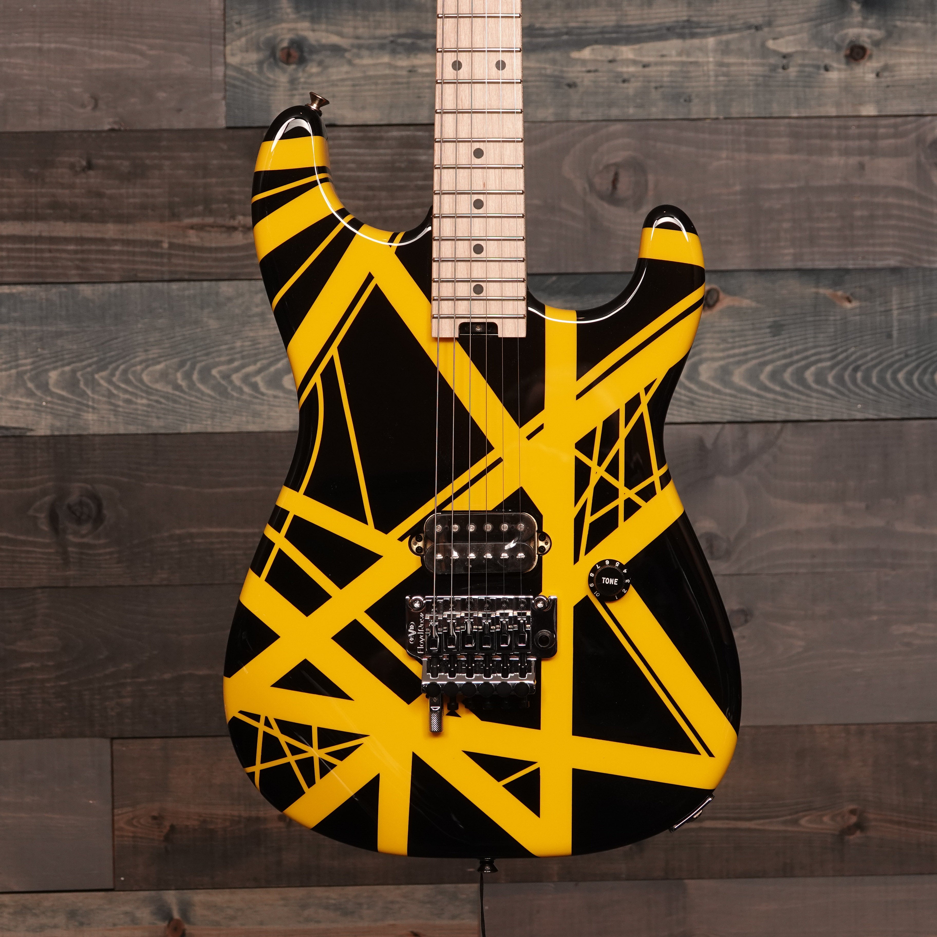 EVH Striped Series Black with Yellow Stripes