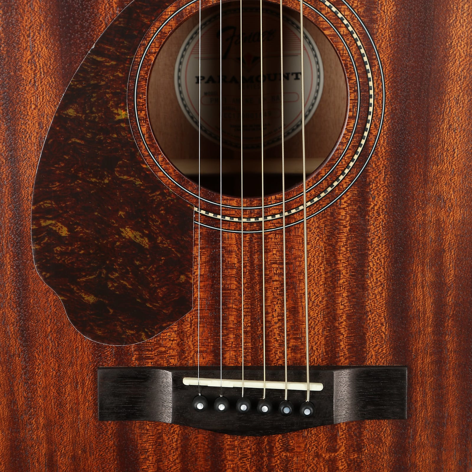 Fender PM-1 Dreadnought Left Hand, Ovangkol Fingerboard, All-Mahogany w/case