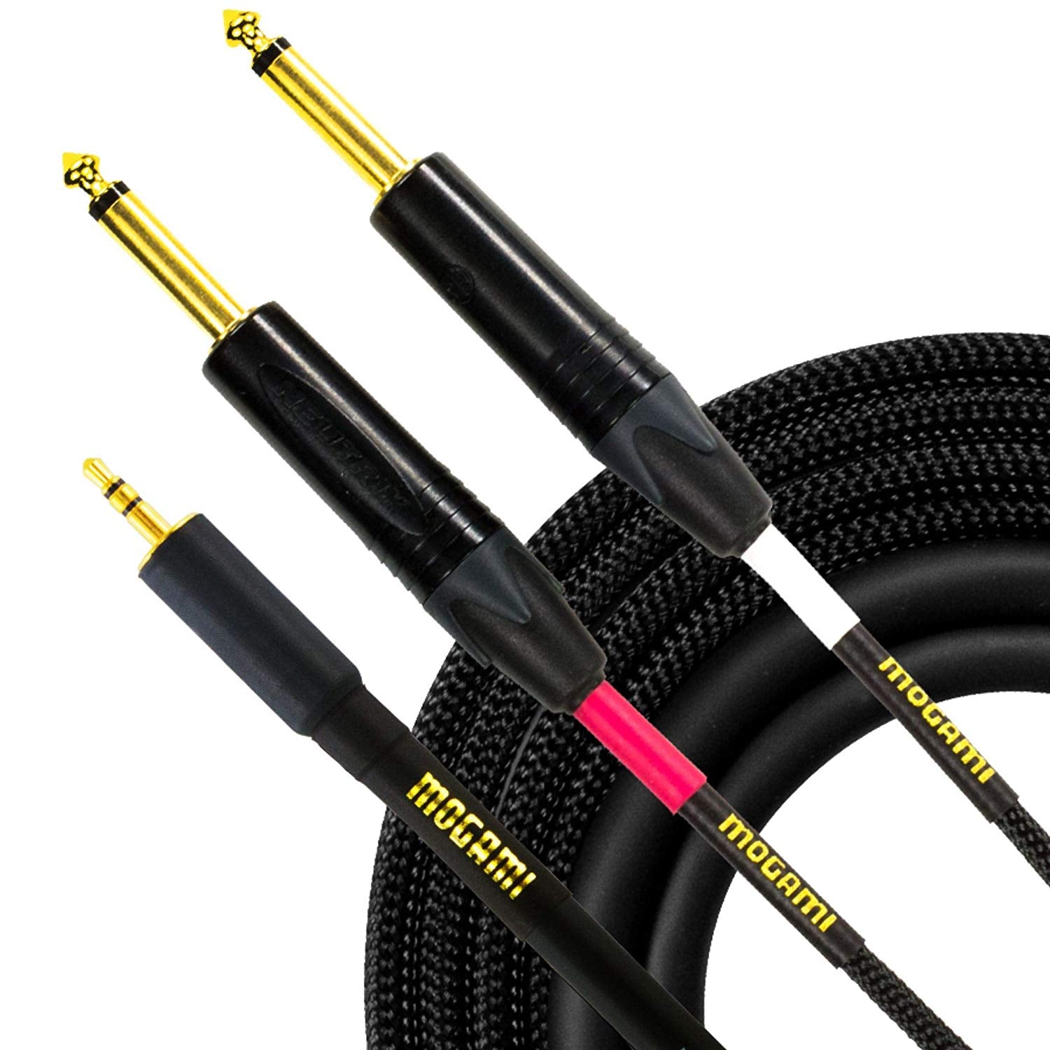 Mogami Gold 6ft 3.5 to Dual 1/4 Acc. Cable