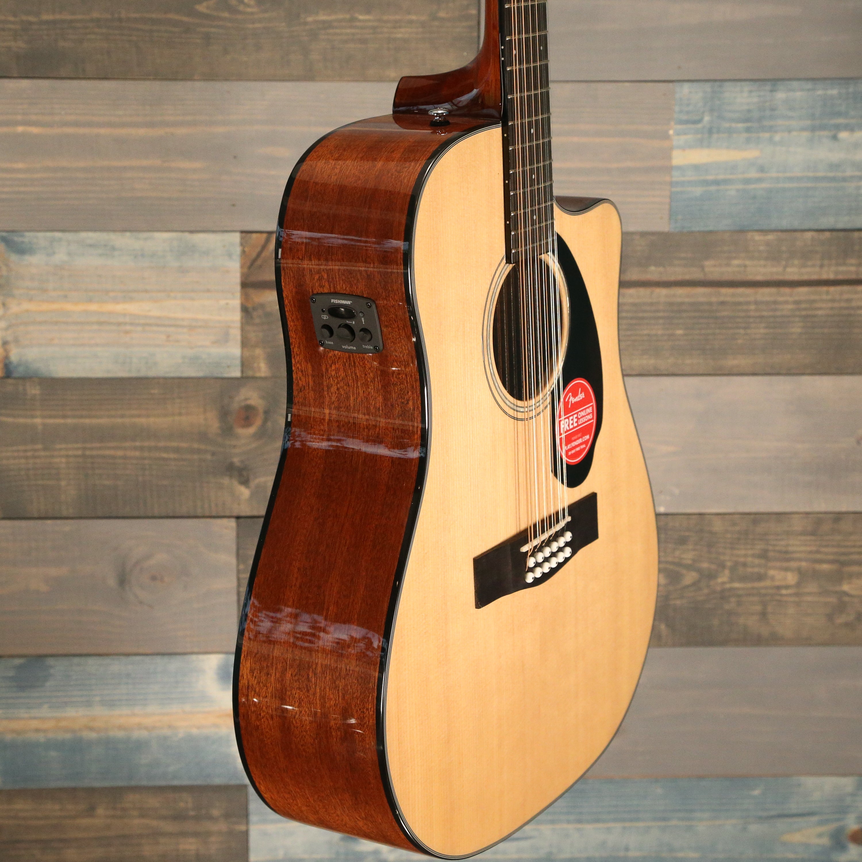 Fender CD-60SCE Dreadnought 12-string, Walnut Fingerboard, Natural