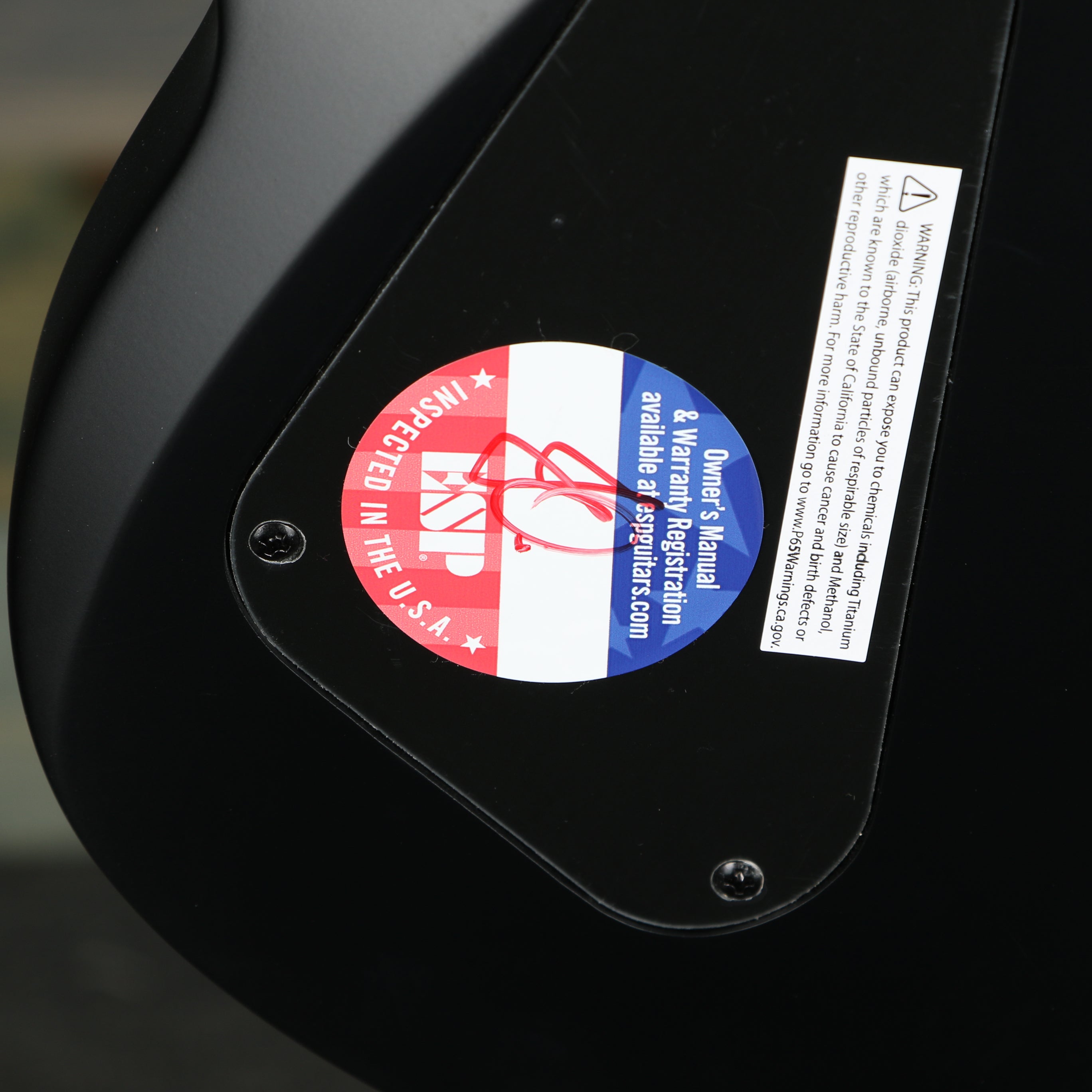 ESP LTD TA-604 FRX Tom Araya Electric Guitar - Black Satin