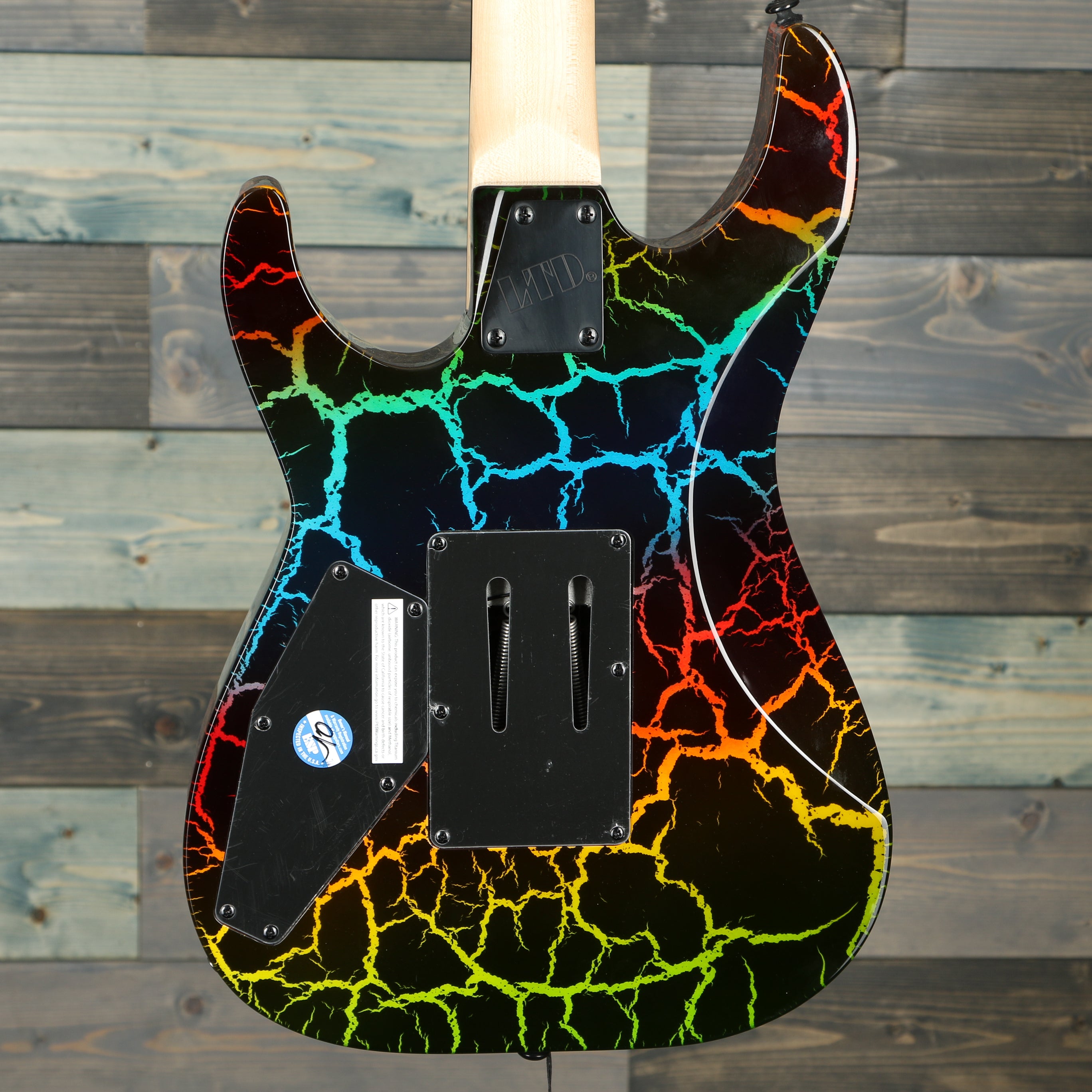 ESP LTD Mirage Deluxe '87 Electric Guitar - Rainbow Crackle