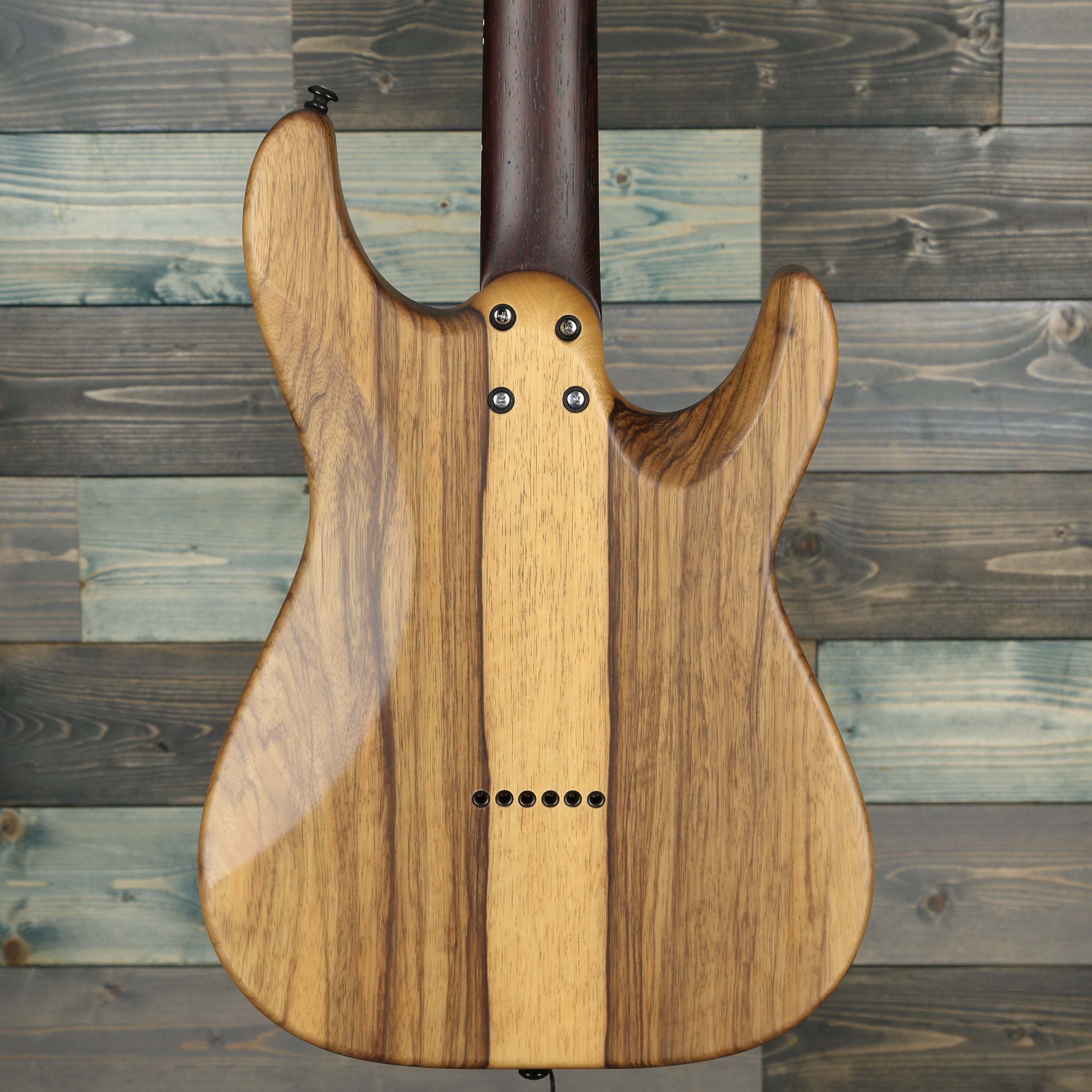 Schecter 1271 Sun Valley Super Shredder Exotic Hardtail Lefty - Black Limba