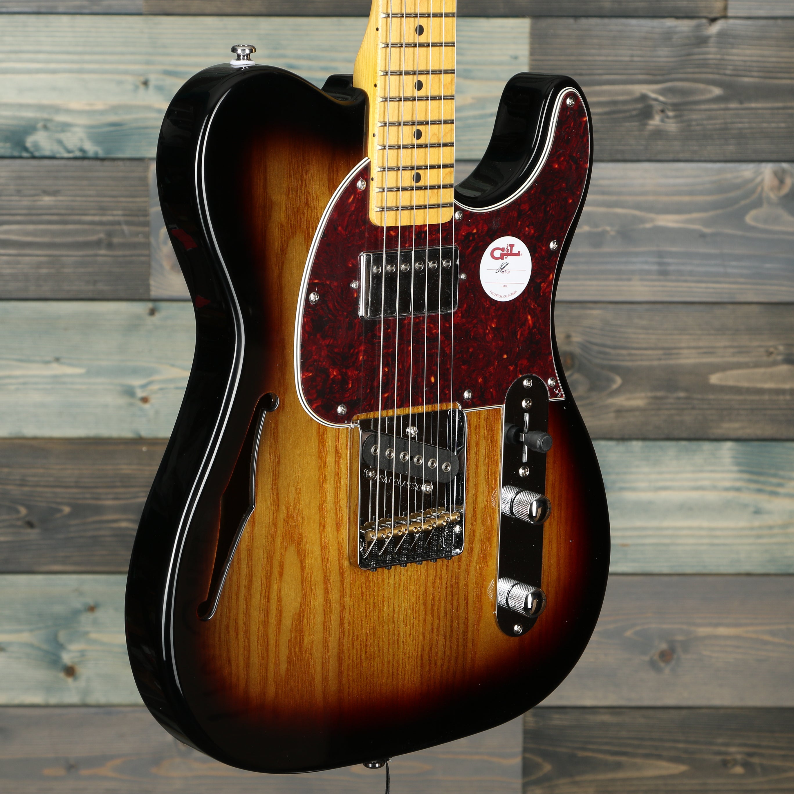 G&L Tribute ASAT Classic Bluesboy Semi-Hollow - 3-Tone Sunburst