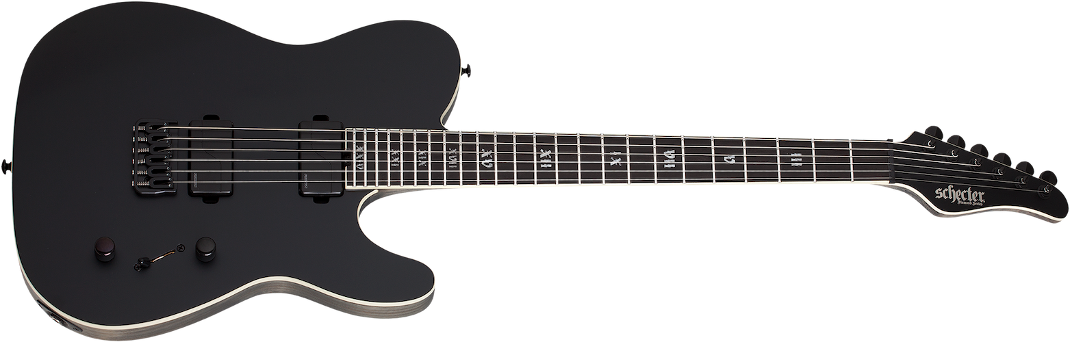 Schecter 1342 PT SLS Elite Evil Twin - Satin Black