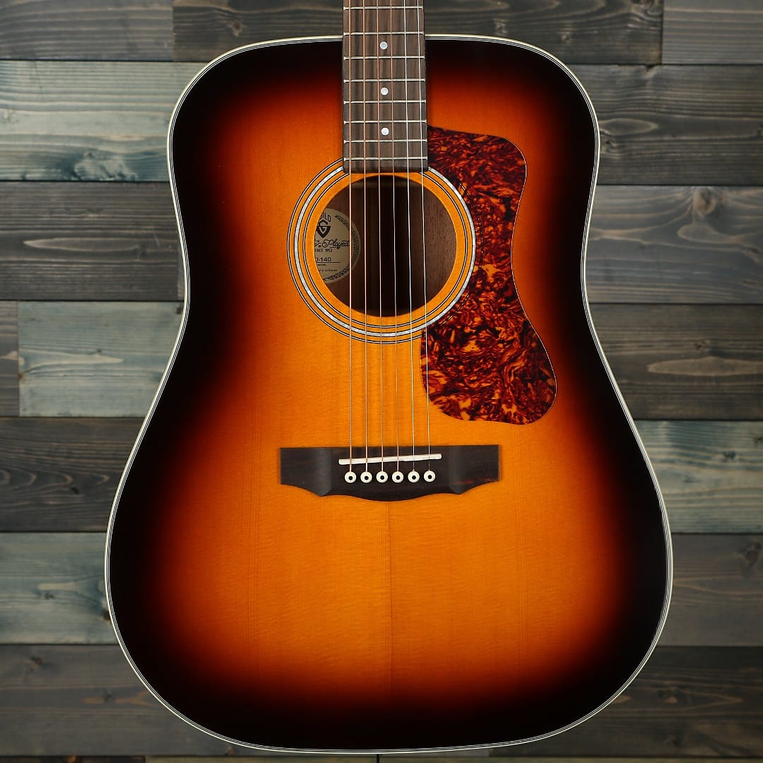 Guild D-140 Dreadnought Acoustic Guitar - Antique Sunburst Gloss