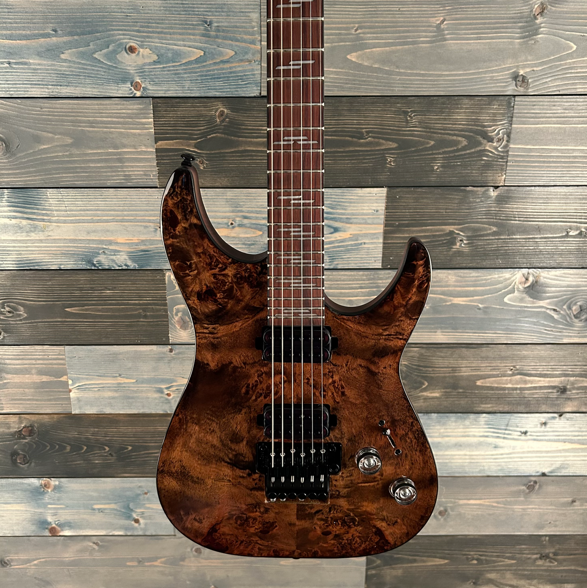 Schecter 2454 Omen Elite-6 FR Electric Guitar - Charcoal