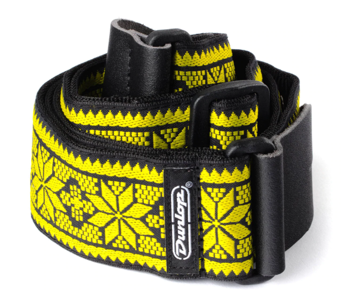 Dunlop Jacquard Fillmore Yellow Strap