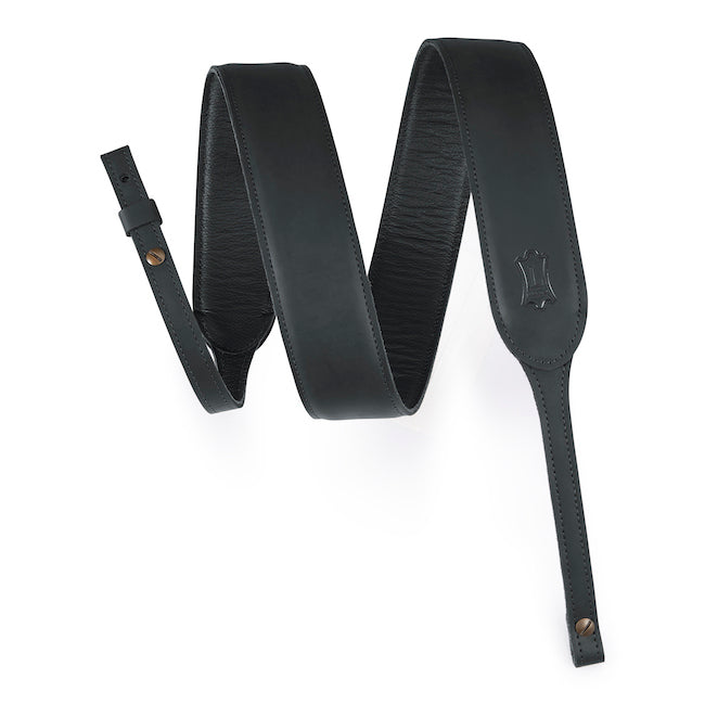 Levy’s 2” Butter Leather Banjo Strap - Black