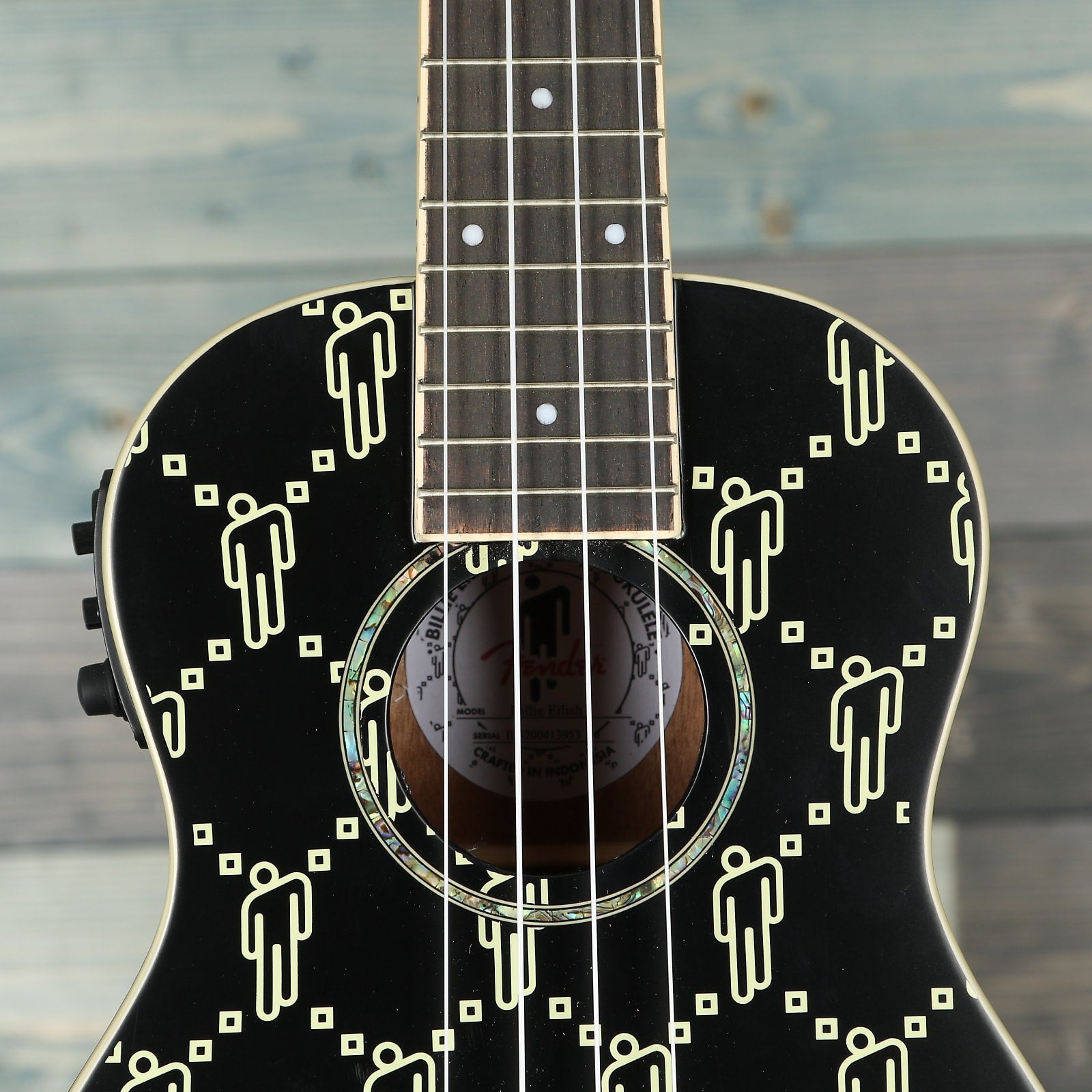 Fender Billie Eilish Uke, Walnut Fingerboard, Black