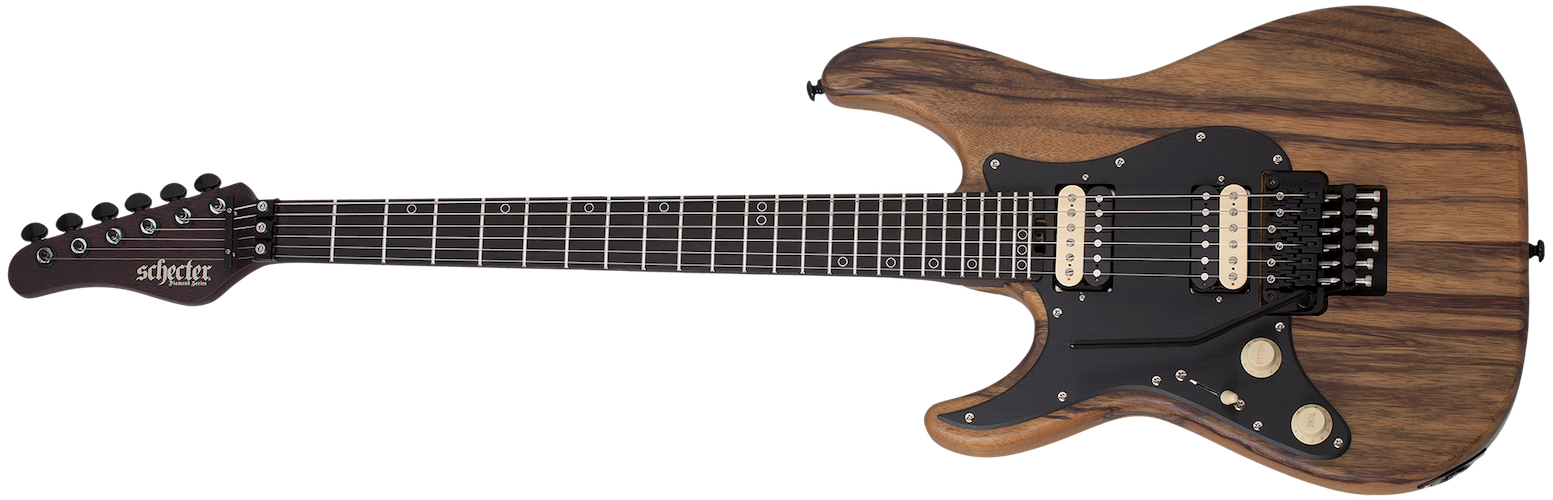 Schecter 1267 Sun Valley Super Shredder Exotic FR Black Limba LH - Natural Satin