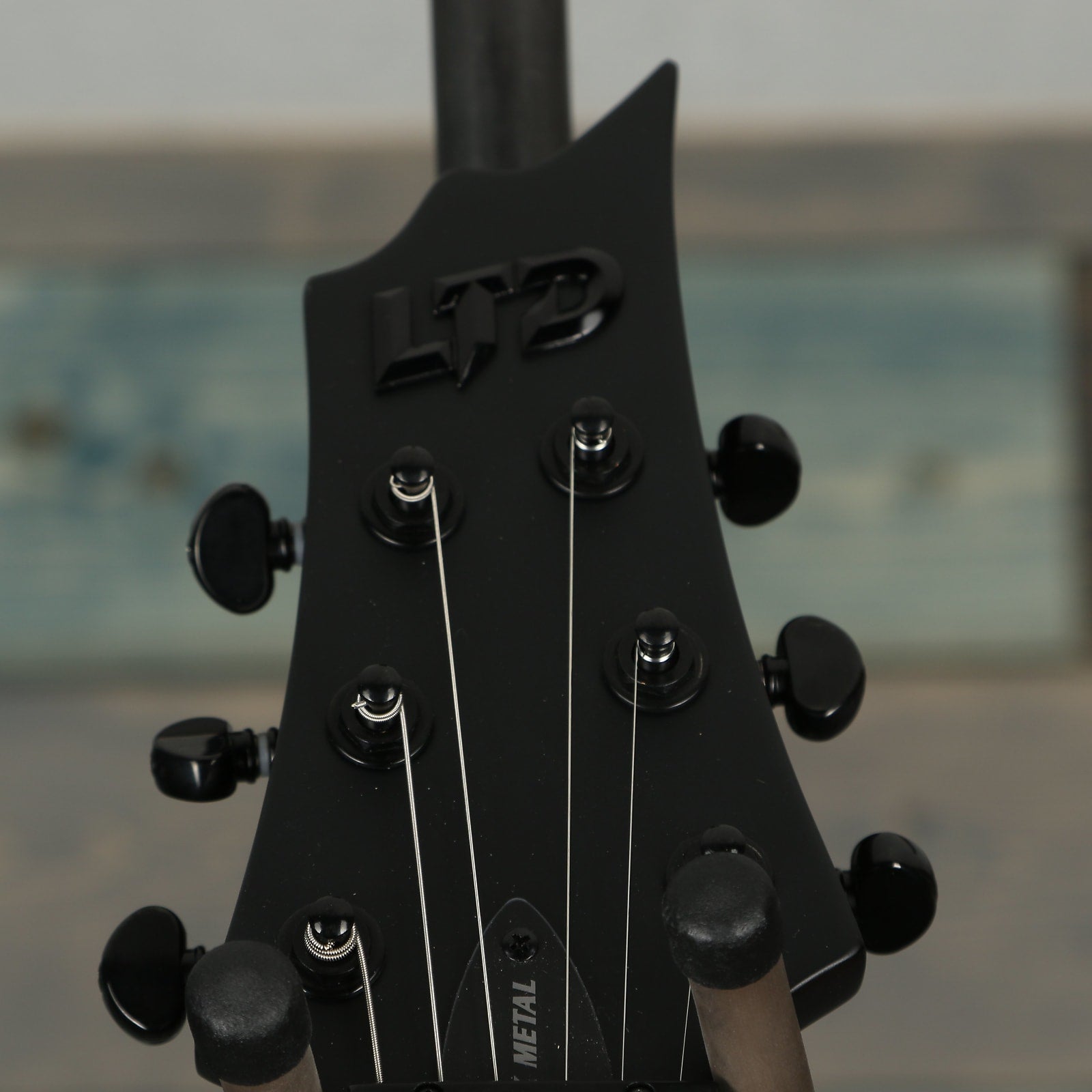 ESP LTD F Black Metal Series - Black Satin