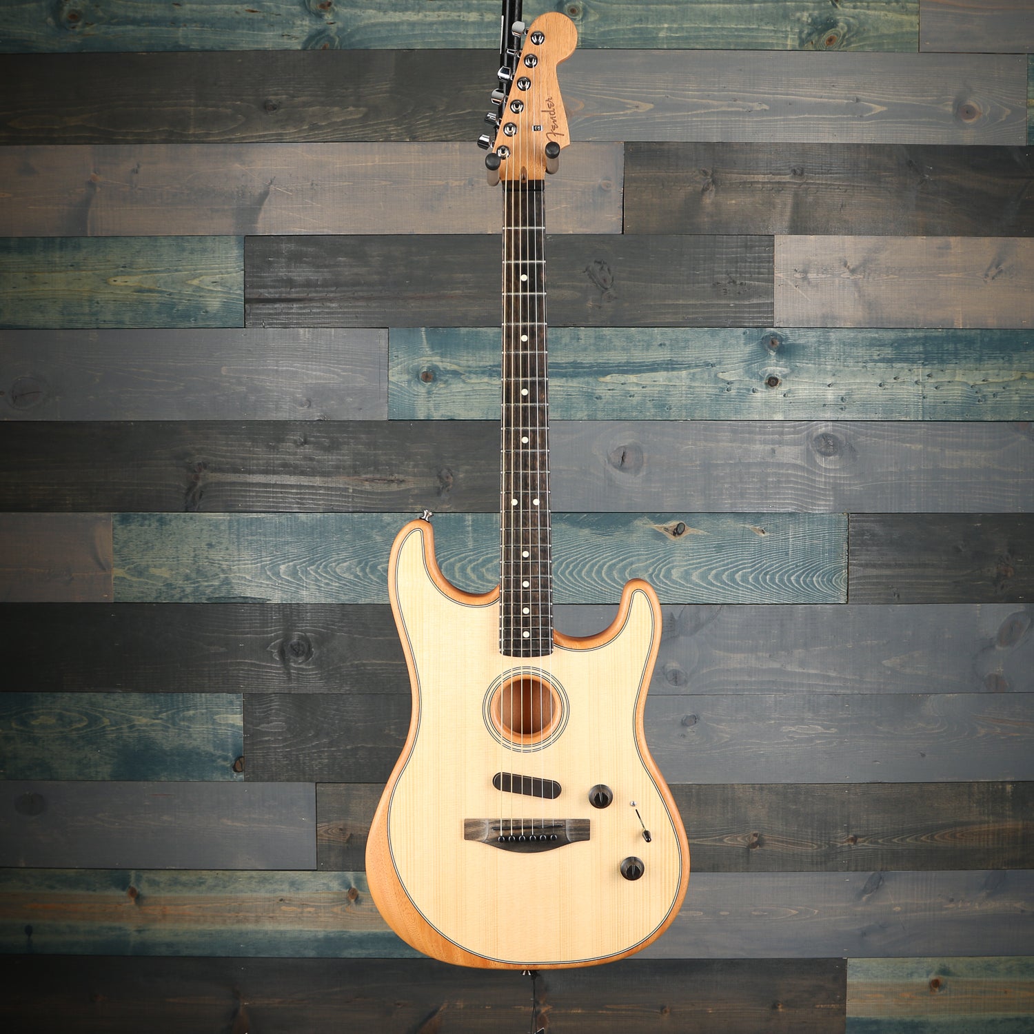 Fender American Acoustasonic™ Strat®, Ebony Fingerboard, Natural