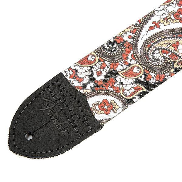 Fender Paisley Denim Strap, 2'' Red